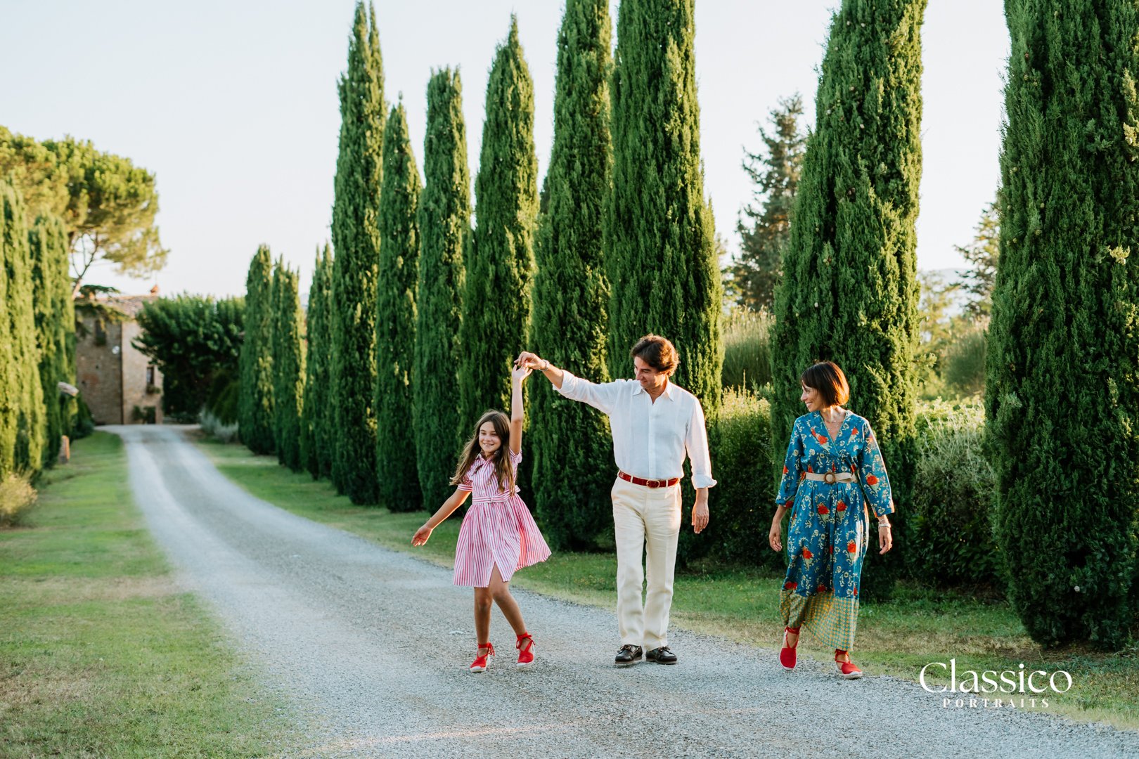 The typical cypress trees of Tuscany - a must feature for a countryside photoshoot!