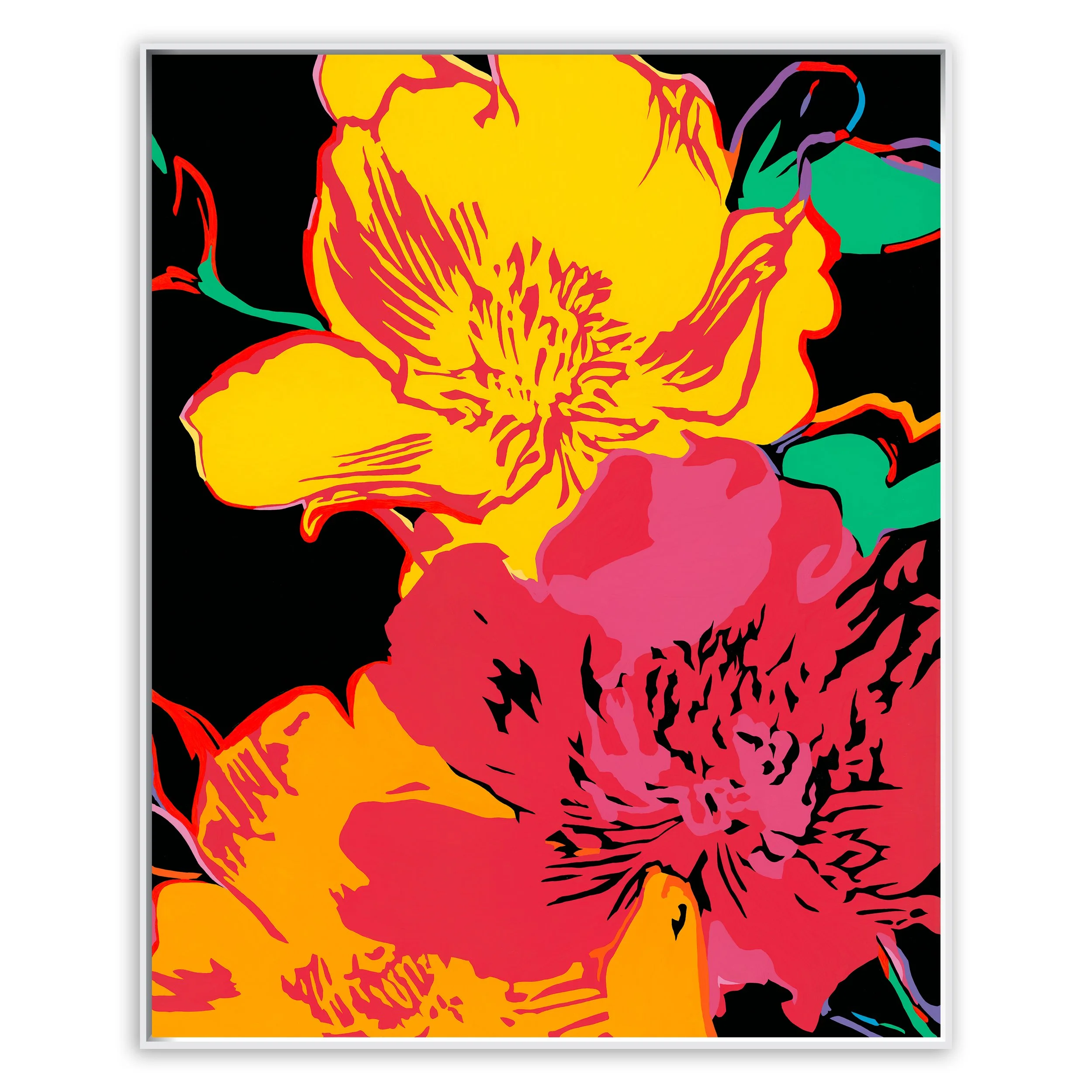 Large Flowers No.17
Acrylic on Canvas.
120cm x 150cm x 5cm