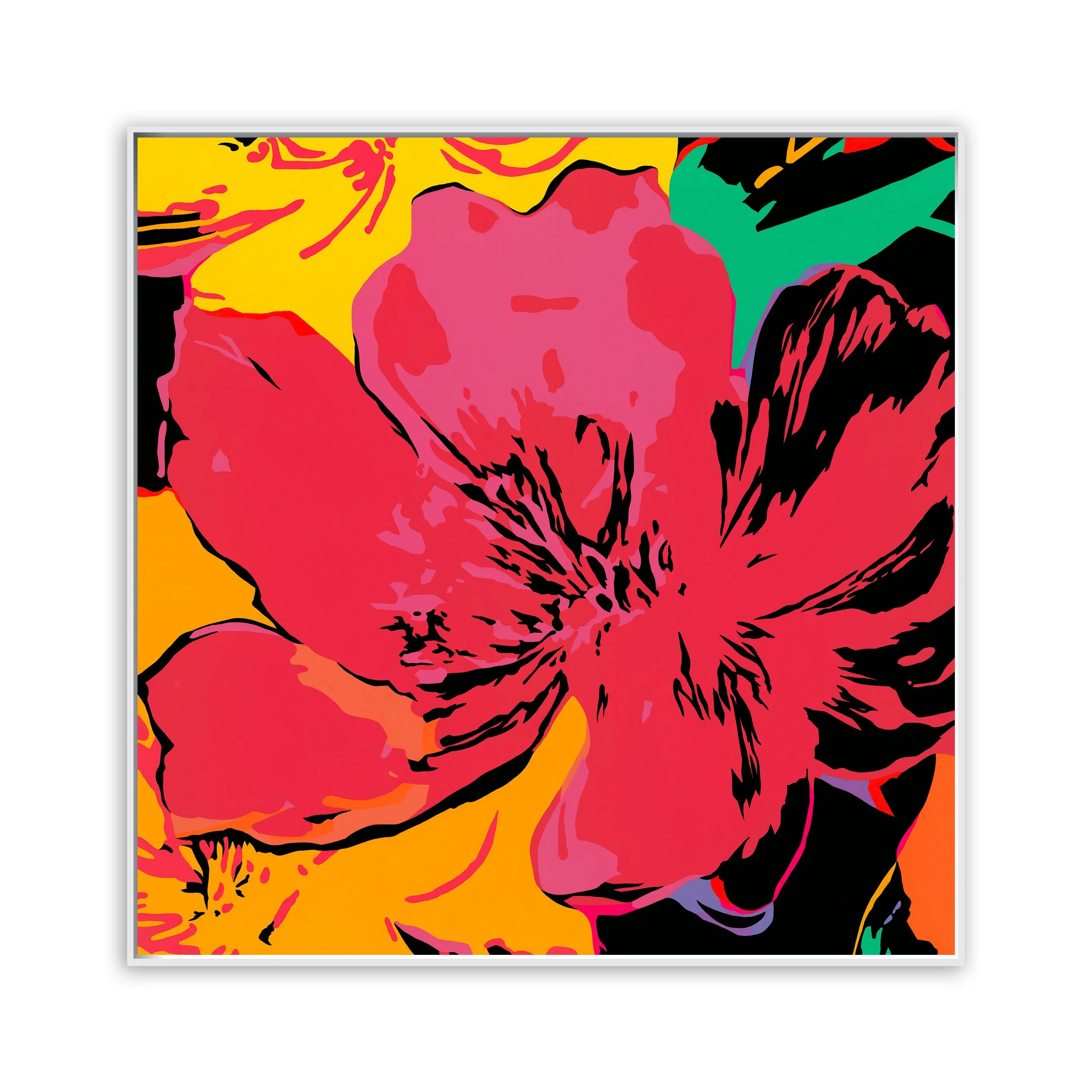 Large Flowers No.15
Acrylic on canvas.
100cm x 100cm x 5cm