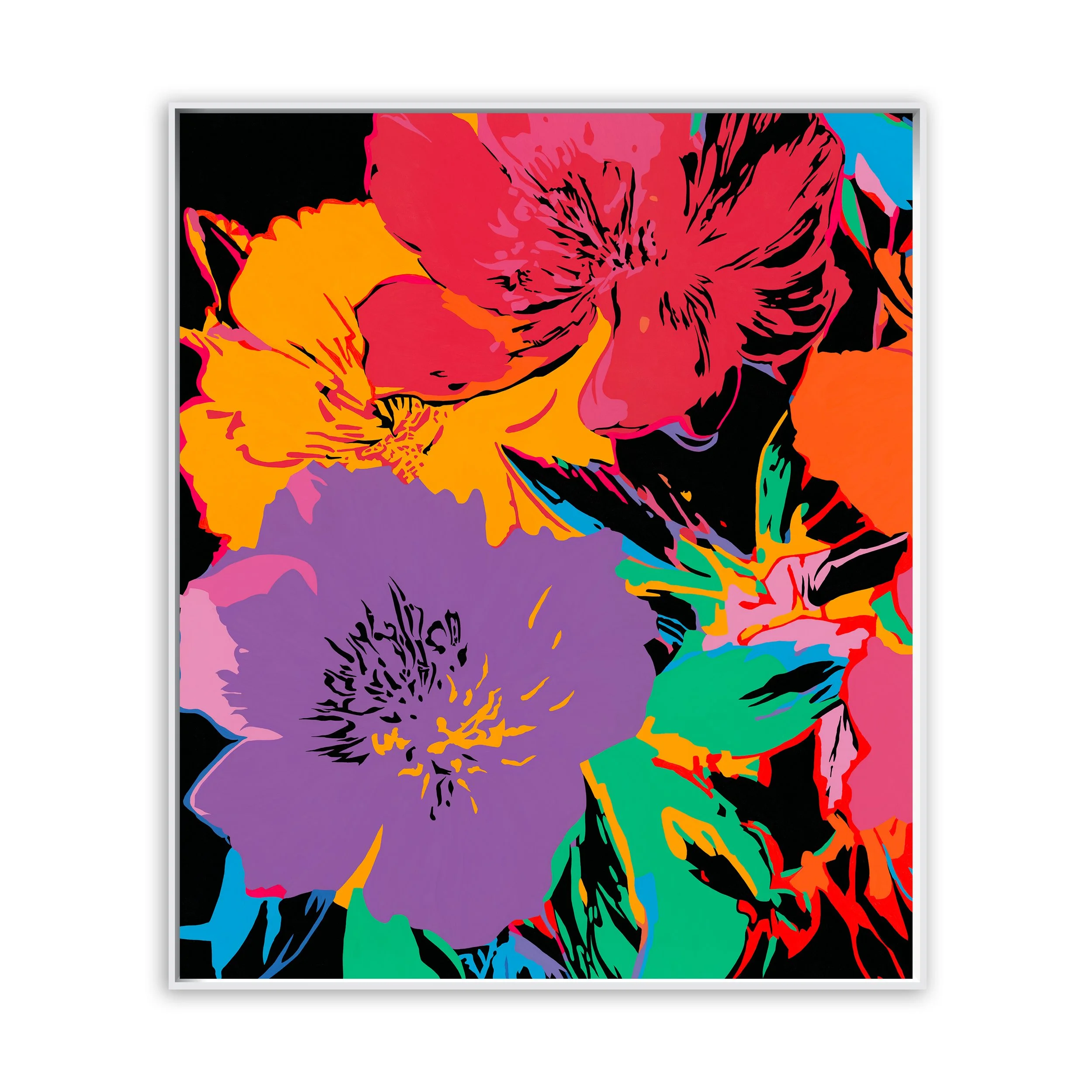 Large Flowers No.10
Acrylic on Canvas.
134cm x 157cm x 5cm