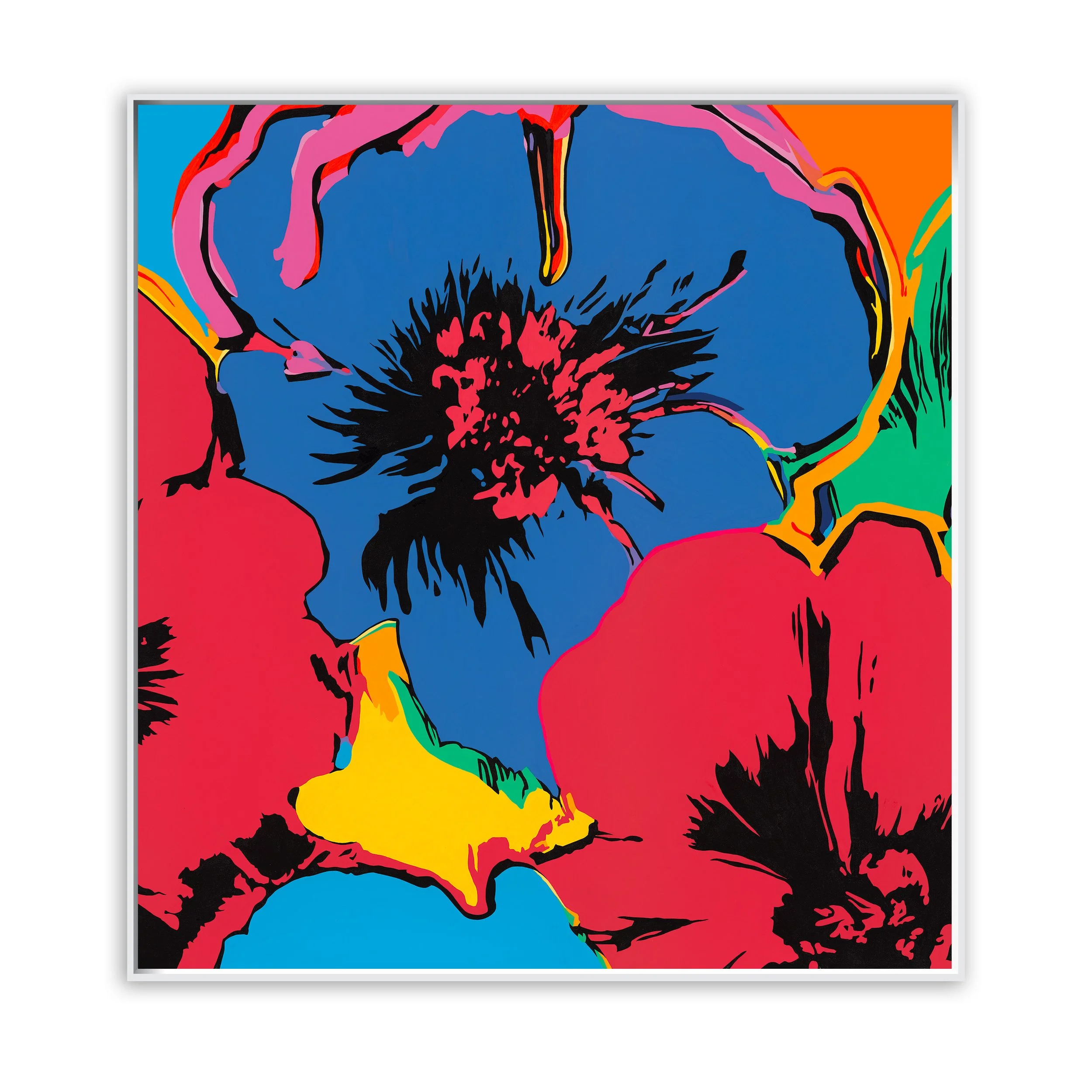 Large Flowers No.6
Acrylic on Canvas.
100cm x 103cm x 5cm