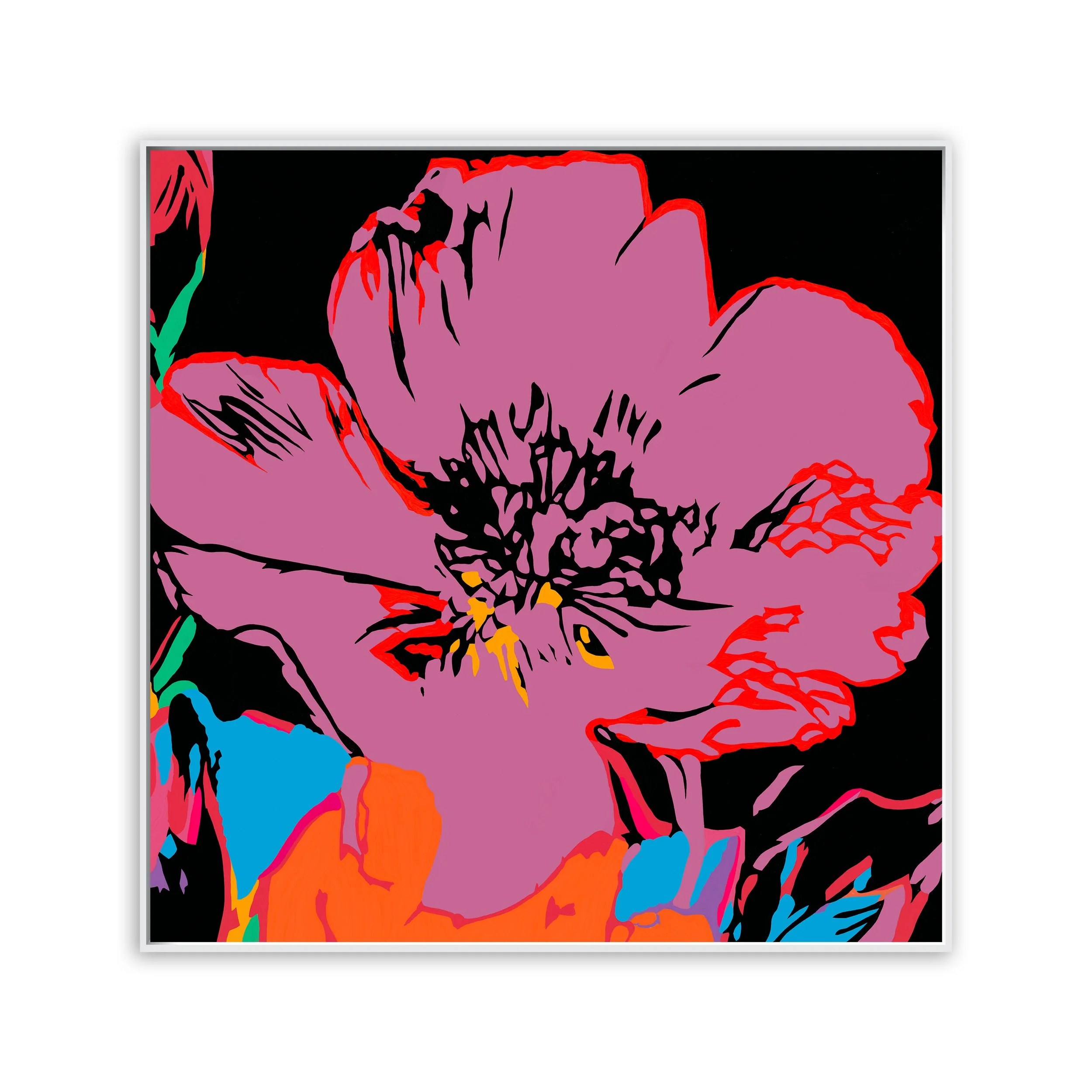 Large Flowers No.12
Acrylic on canvas.
100cm x 100cm x 5cm