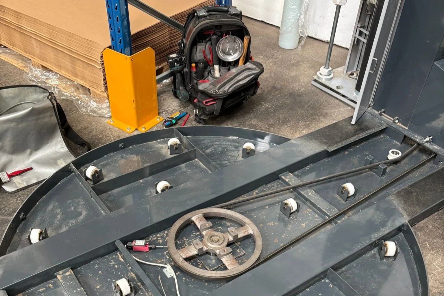 Pallet wrapper being serviced by Excelerate Ltd