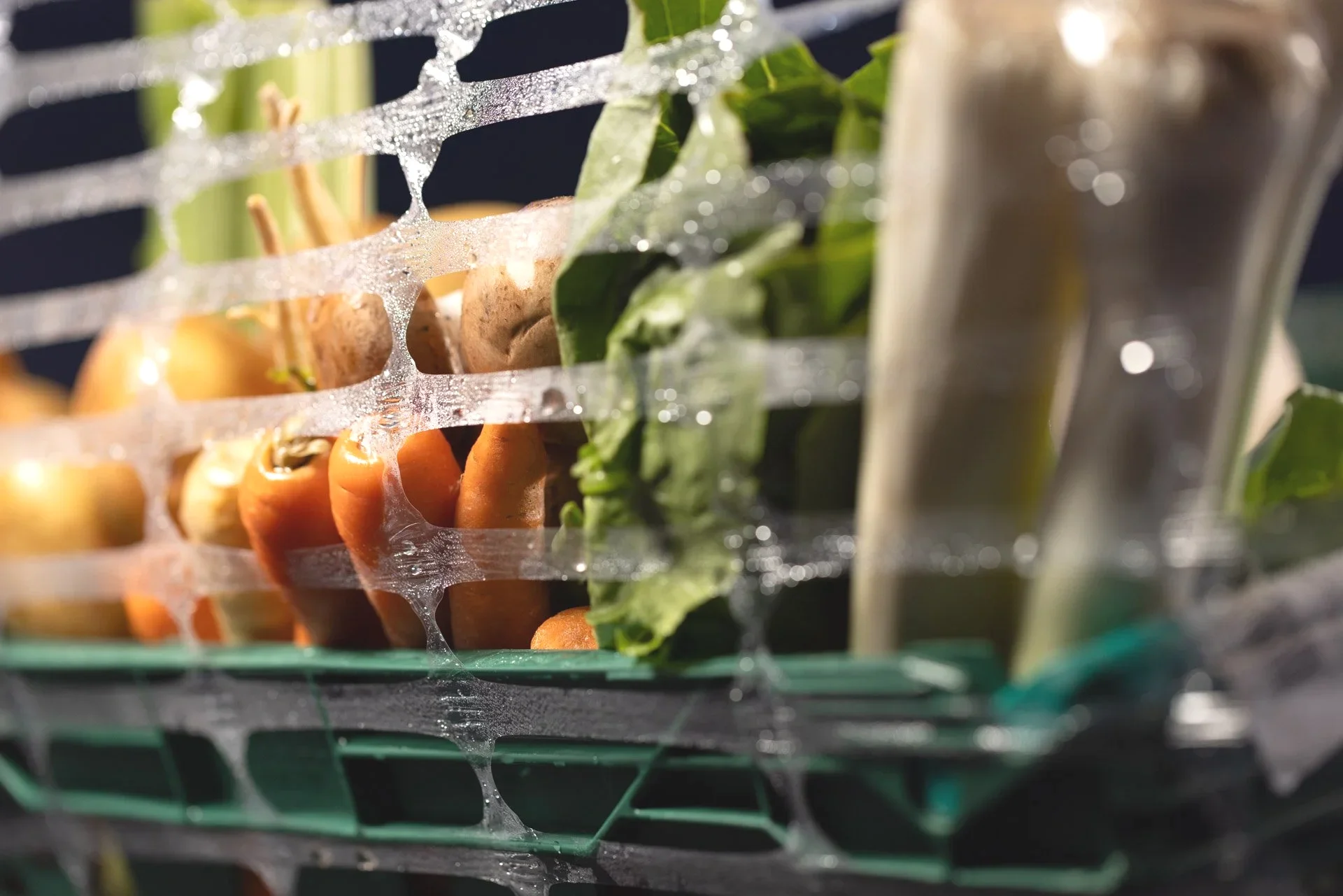 Products wrapped in ExcelAir breathable film with no condensation preserving packaging and reducing losses