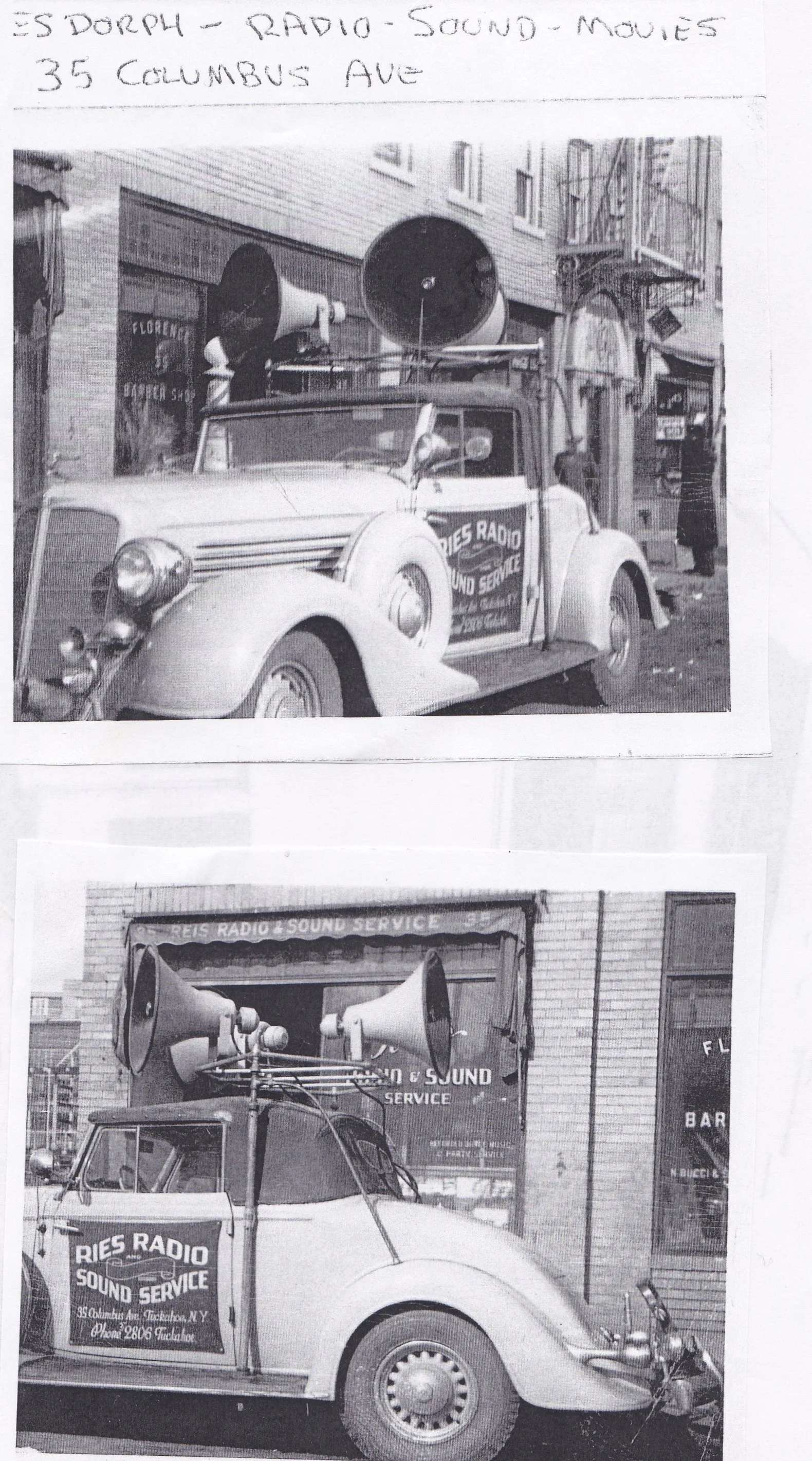 Pic-352 (Ries Radio Sound Service, Columbus Ave. ~1950)