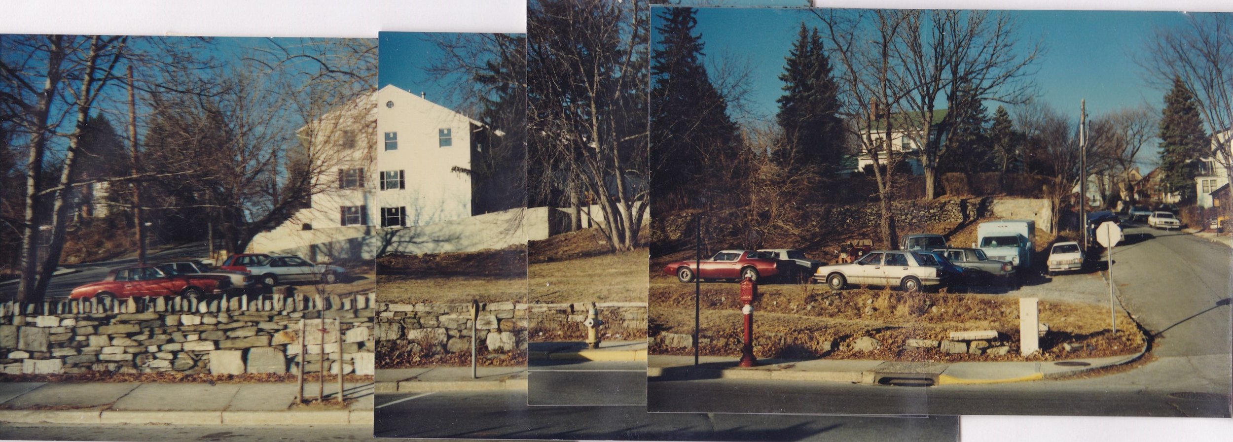 Pic-312 (Stone Wall and Lot, Main Street, Wallace Street on left, S. High on right)
