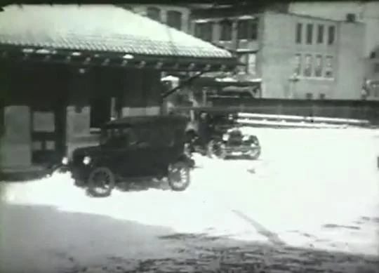 Pic-6 (Tuckahoe Train Station in Depot Square with Bridge over tracks ~1920)