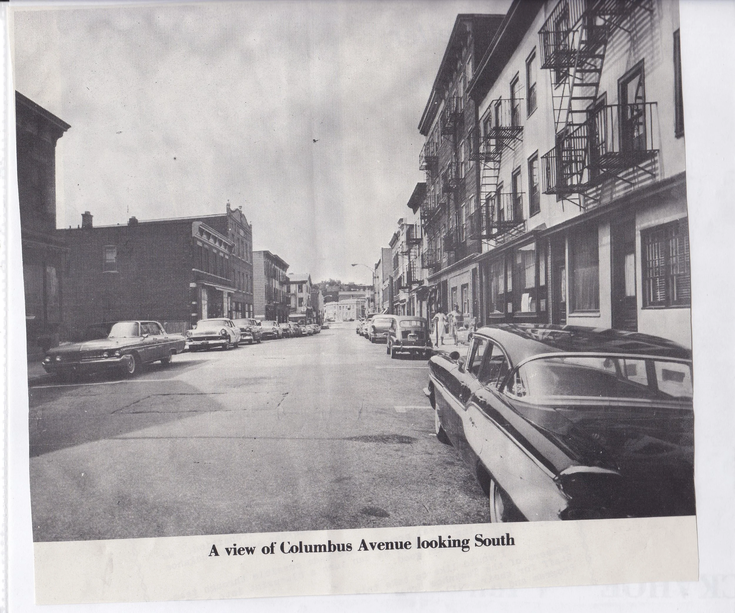 Pic-344 (Columbus Ave looking South ~1960)