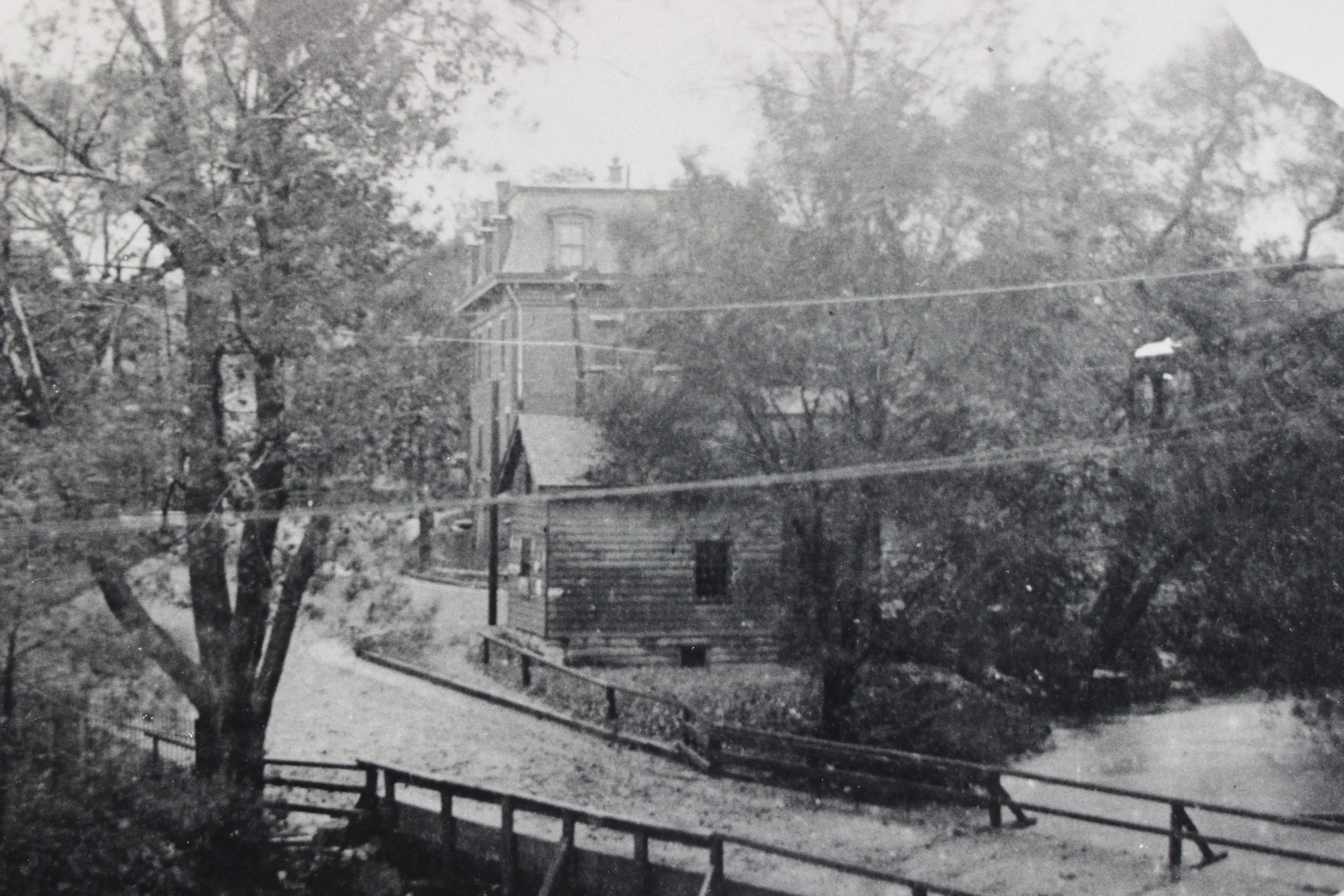 Pic-140 (Scarsdale Road from/to Depot Square. Building in center is the Fisher Building ~1880)
