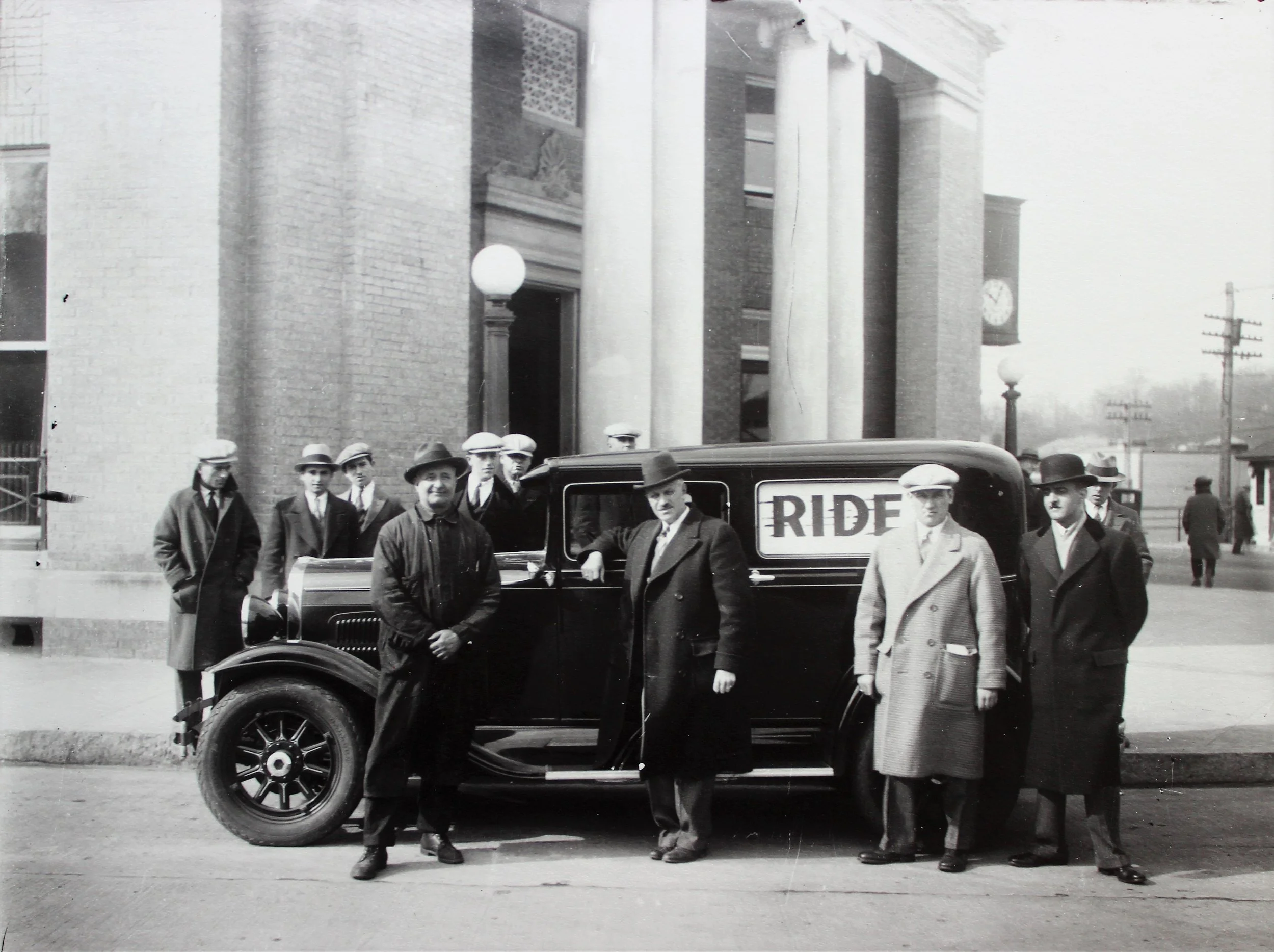 Pic-823 (Men With Car in Front of Generoso Pope Foundation)