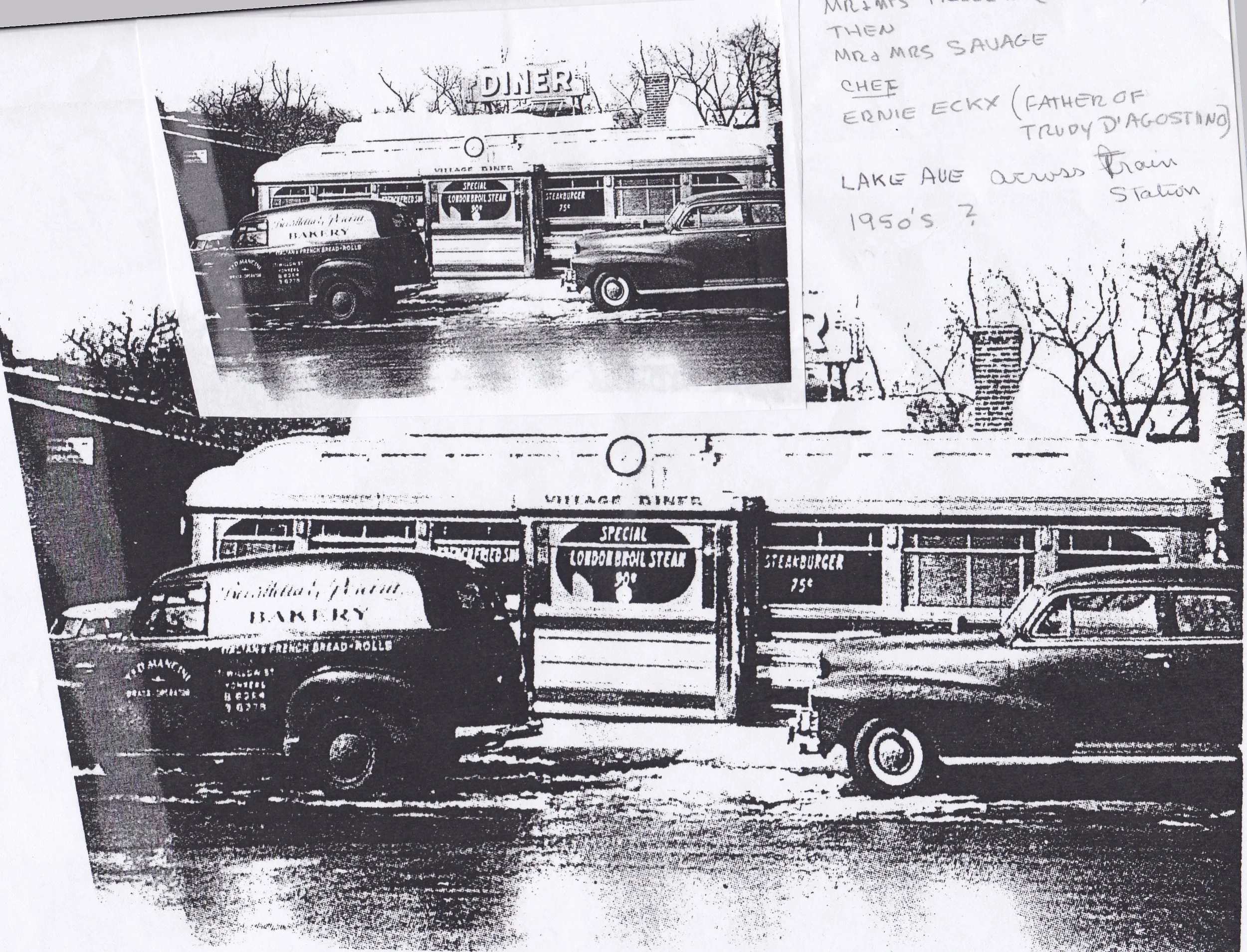 Pic-302 (Village Diner, Lake Ave. ~1950's)