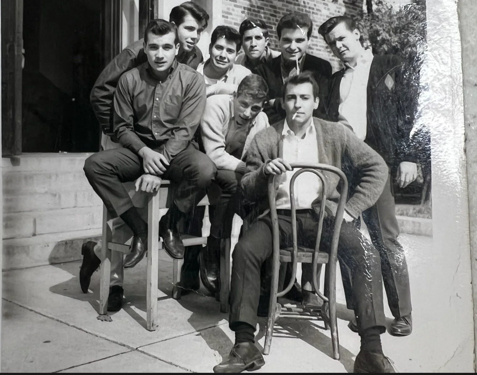 Pic-1536 (L-R: Anthony Lore, Mario Schiavone, ???, Nick Zanzano, Frank Mazzone, Dominick Scarmuzzino, Bernard Capparella, Dave DeCintio)