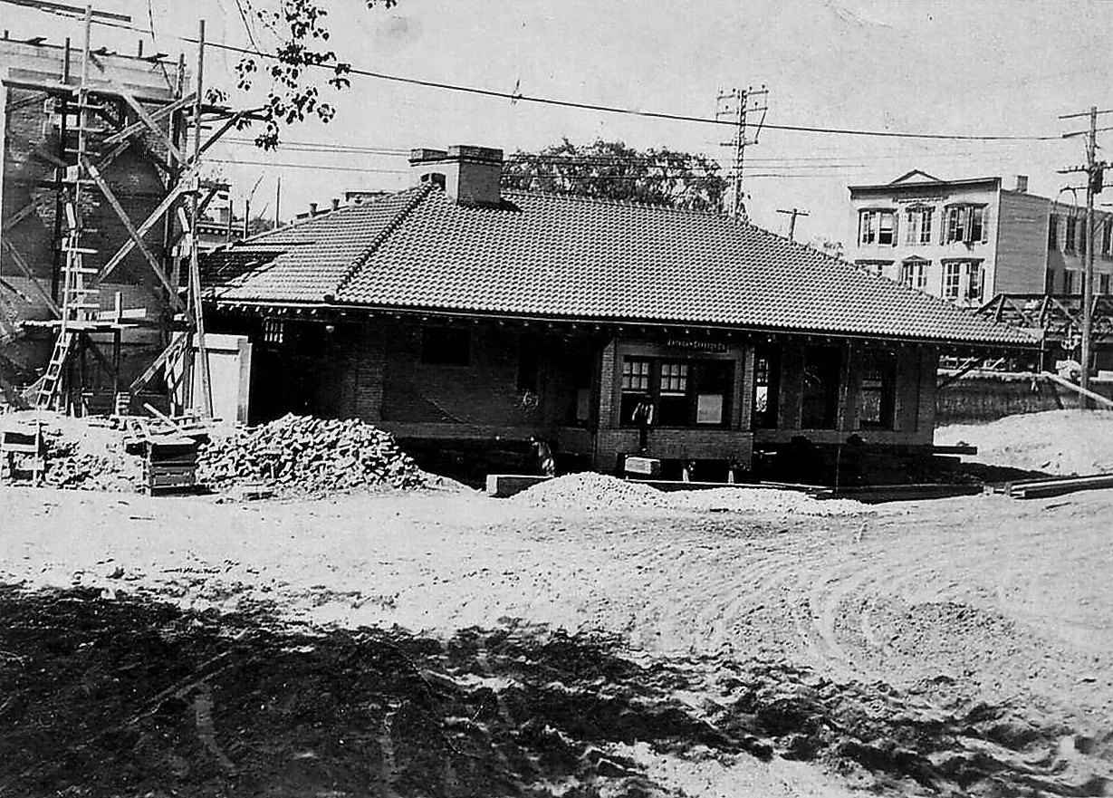 Pic-4 (Tuckahoe Train Station being raised to accommodate lowering of railroad tracks)