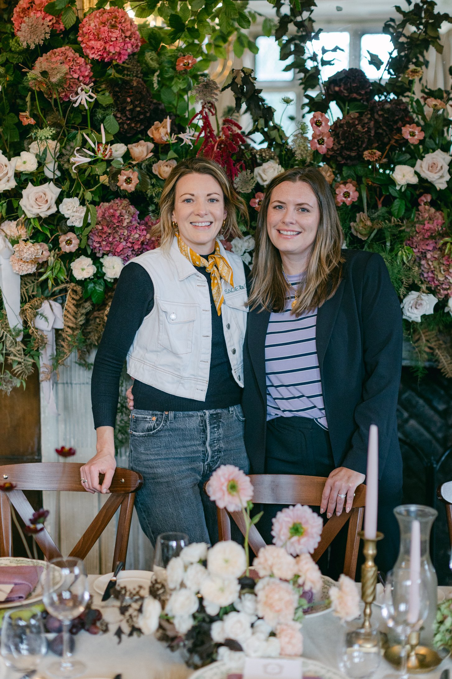 Emma and her industry colleague sage and co floral design