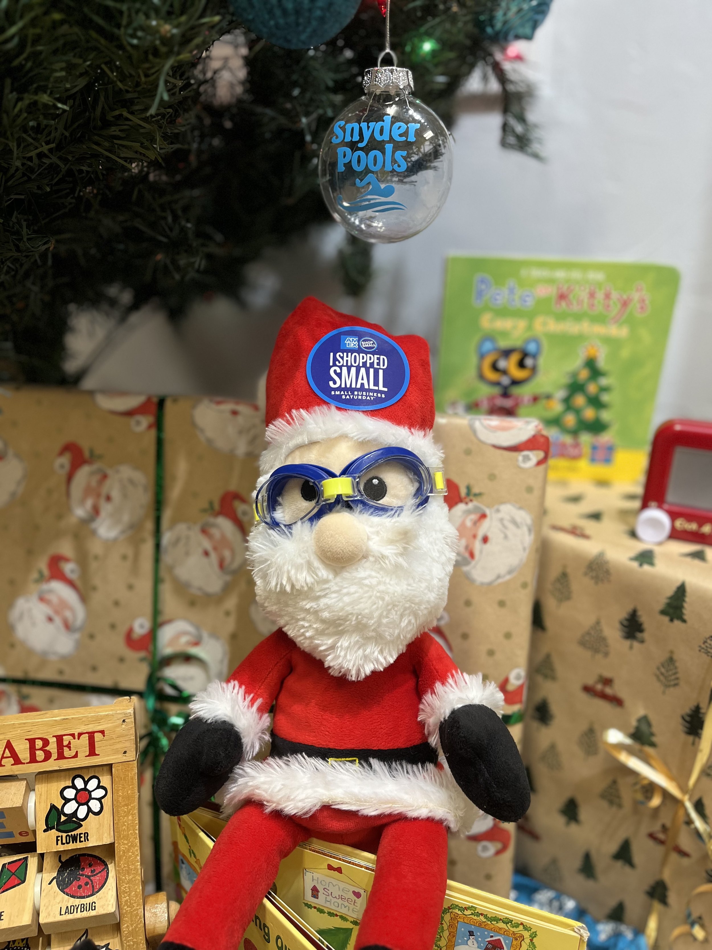 The Adventures of Santa at the Pool Store!