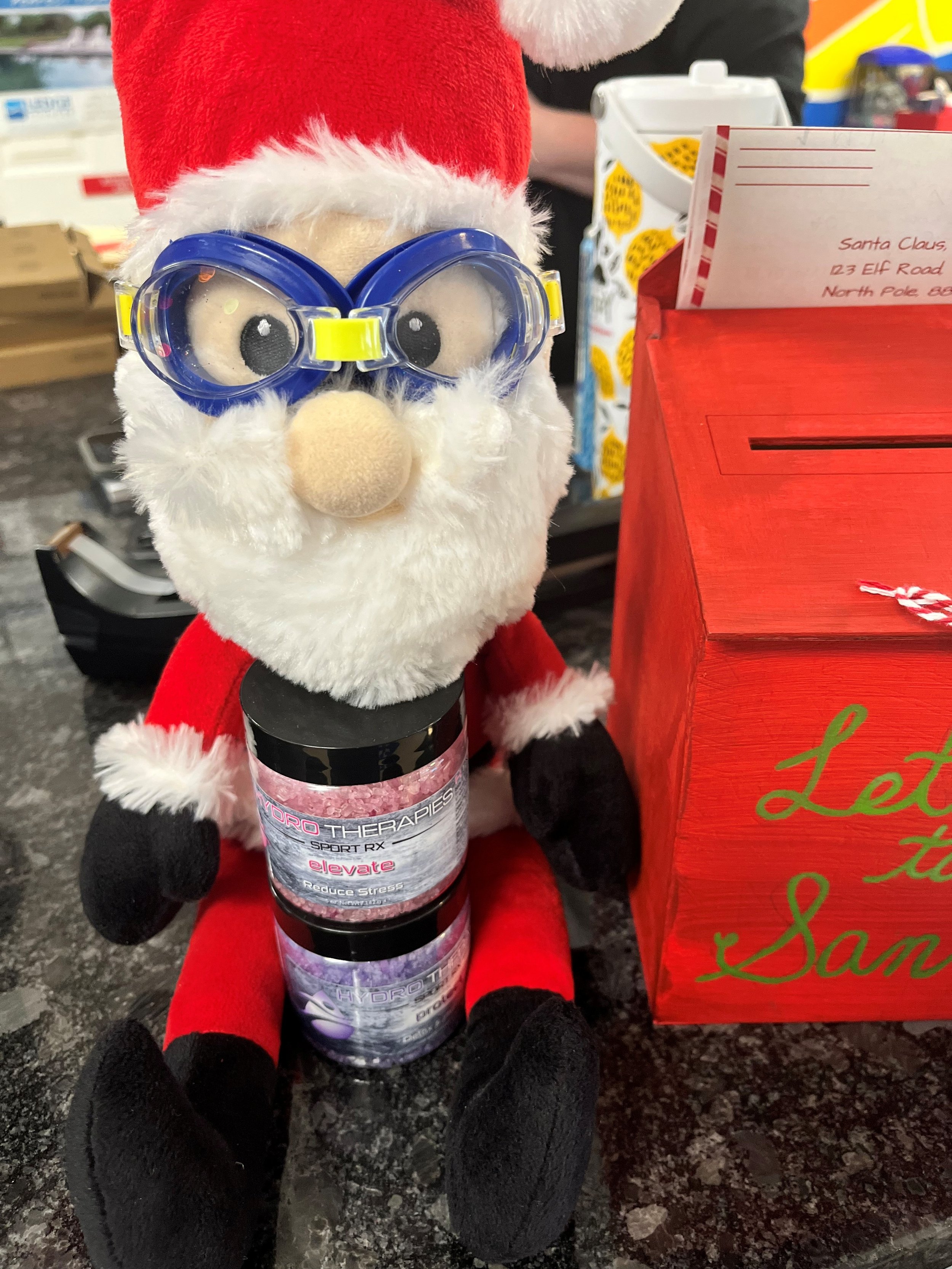 The Adventures of Santa at the Pool Store!