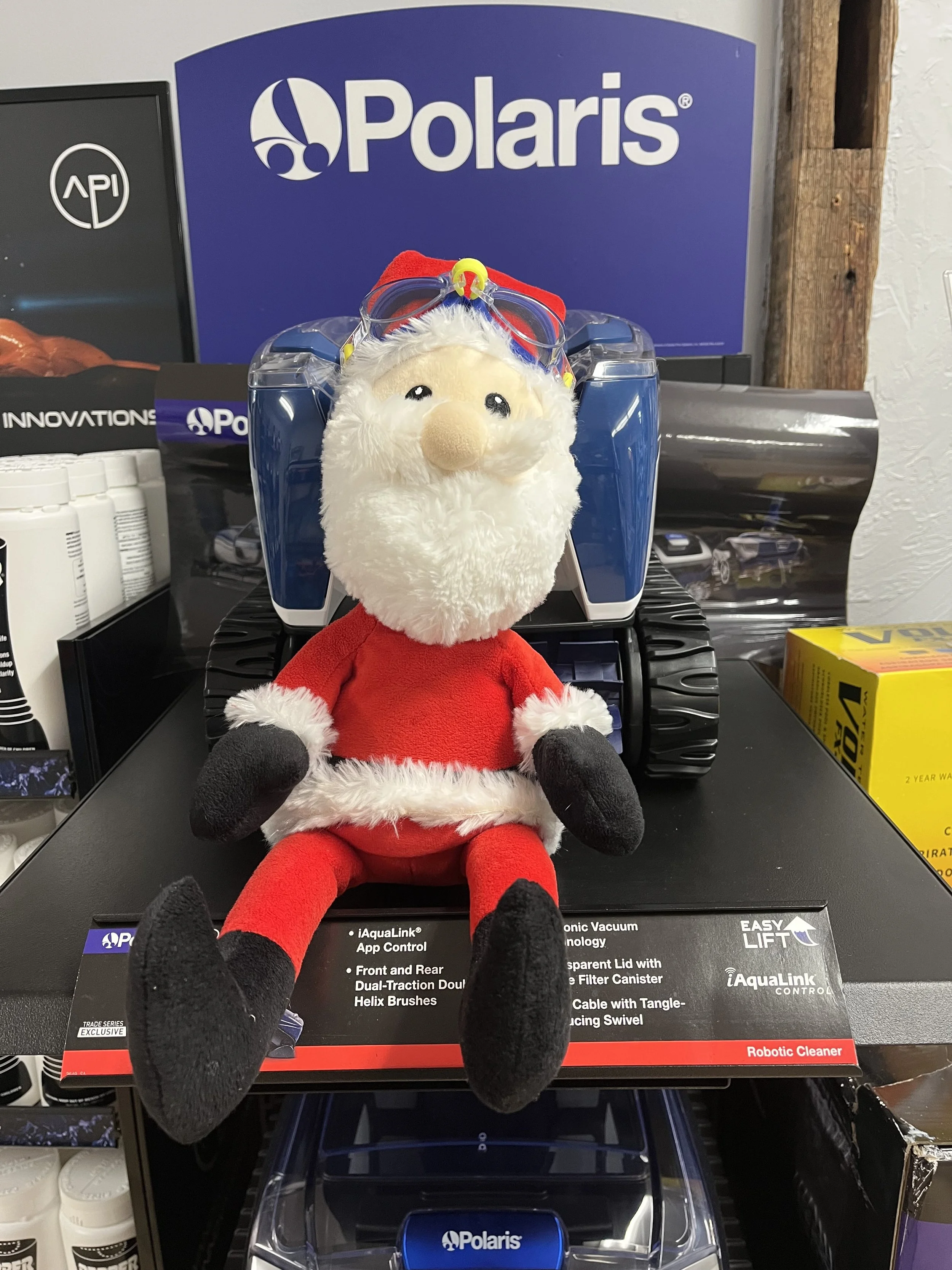 The Adventures of Santa at the Pool Store! 