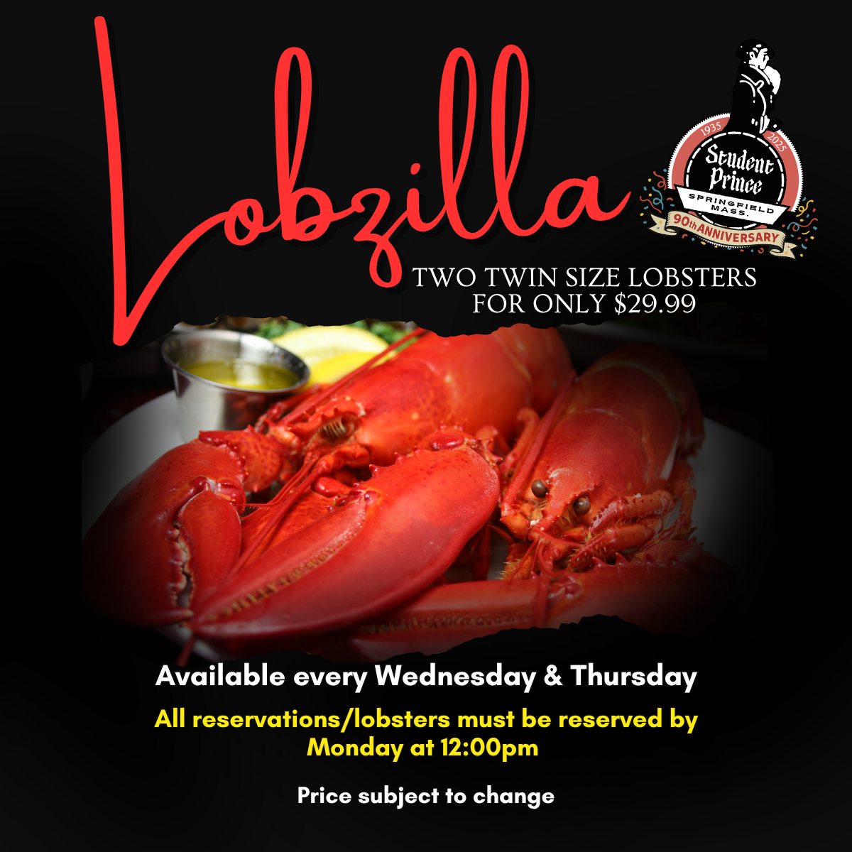 The Student Prince Restaurant, Lobzilla! | Explore Western Mass