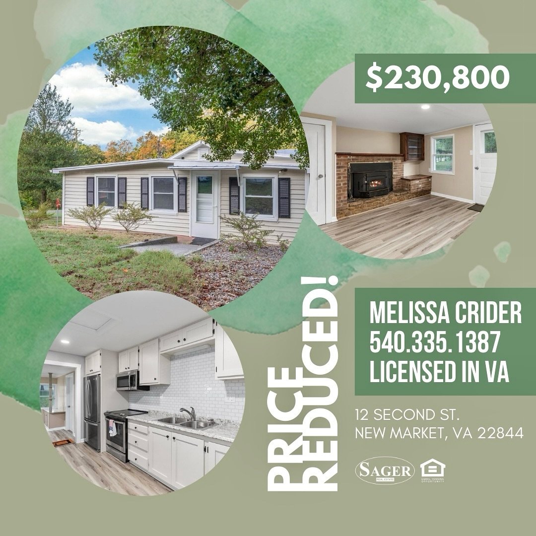 This New Market cutie has had a Price Reduction! 💖 Tastefully remodeled, this rancher sits on a generous .52-acre plot! Comfortable, cozy and inviting - you will miss being home whenever you&rsquo;re gone. The eat-in kitchen has built-in corner cabi