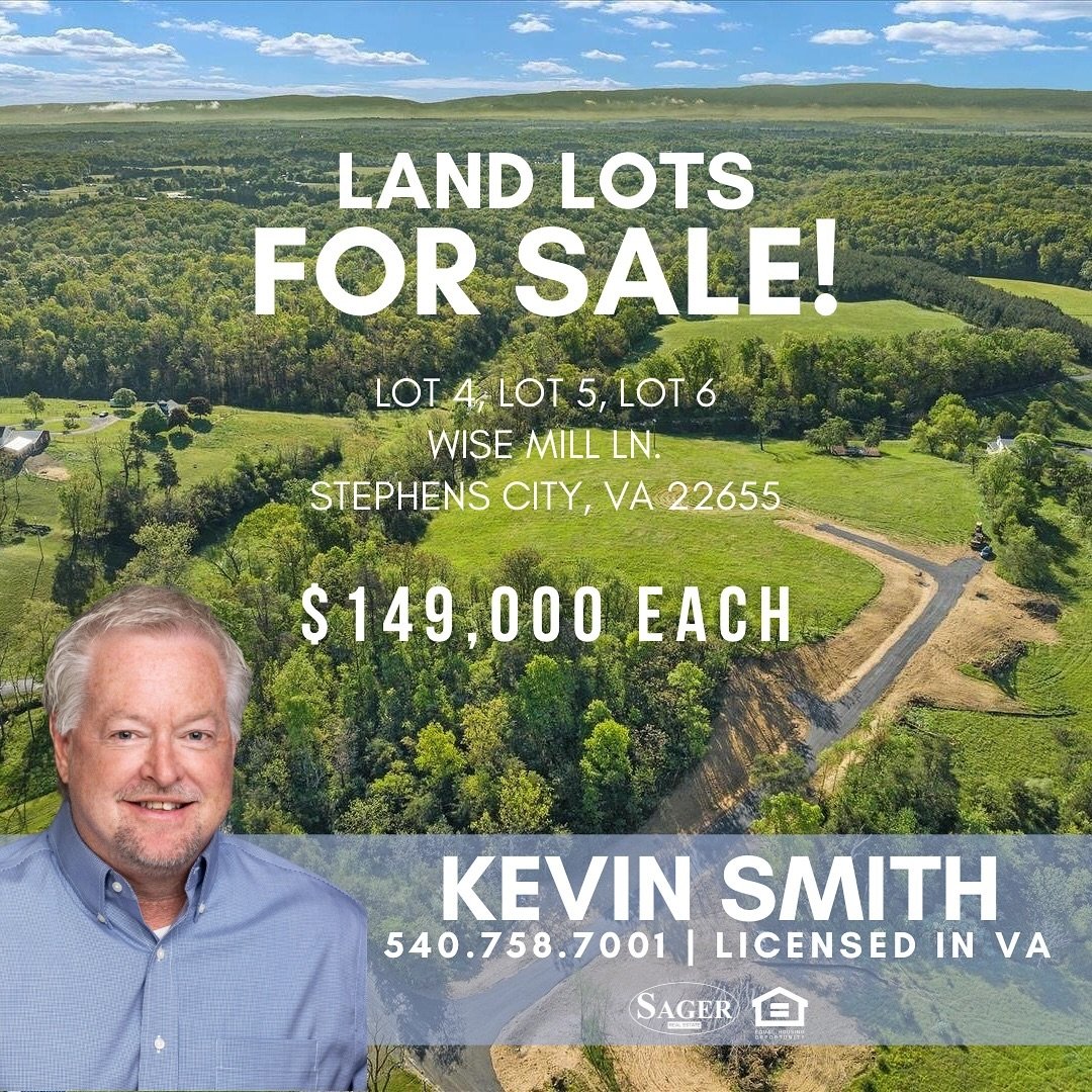 FOR SALE! Three separate land lots in Stephens City! 🌟 These are in a prime location, and will go quickly, as new builds continue to be hot on the market. All lots are over 2 acres and offer convenience to Route 66 and Interstate 81! Are you ready t