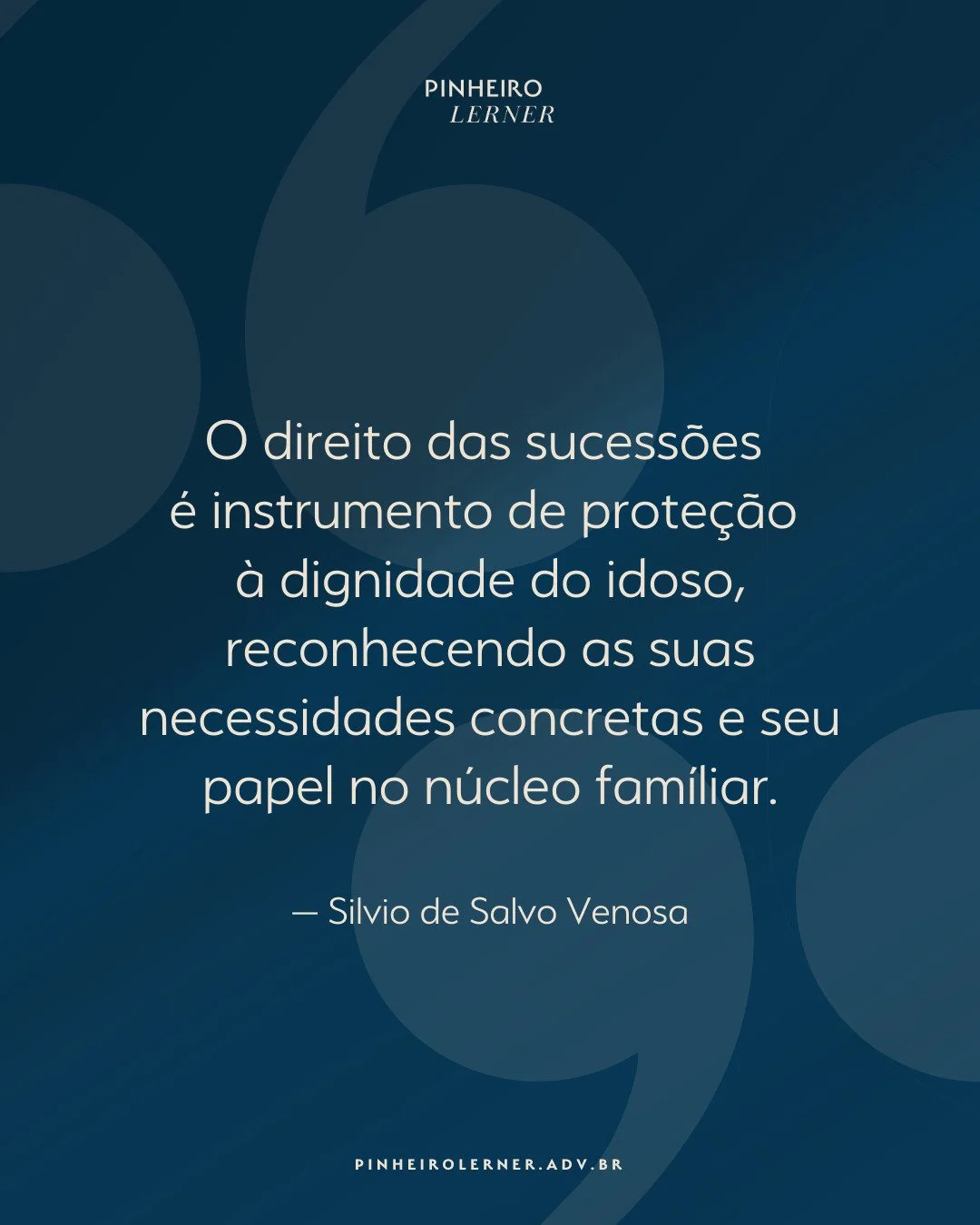 Essa frase resume bem o que acreditamos: planejar a sucess&atilde;o n&atilde;o &eacute; s&oacute; organizar bens. 

&Eacute; garantir que quem construiu uma hist&oacute;ria tenha sua vontade respeitada e sua dignidade preservada.

Com orienta&ccedil;