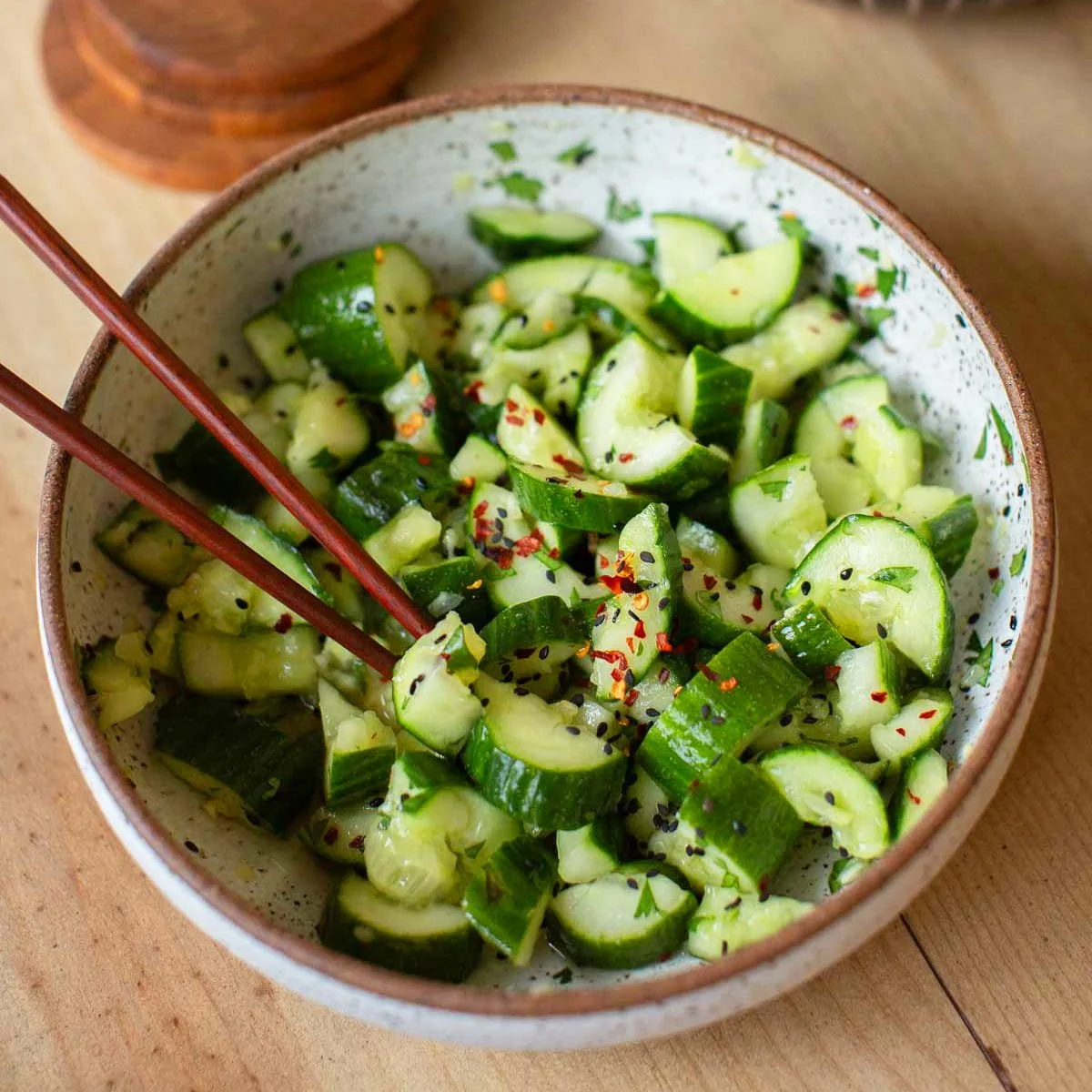 Smashed Cucumber Salad