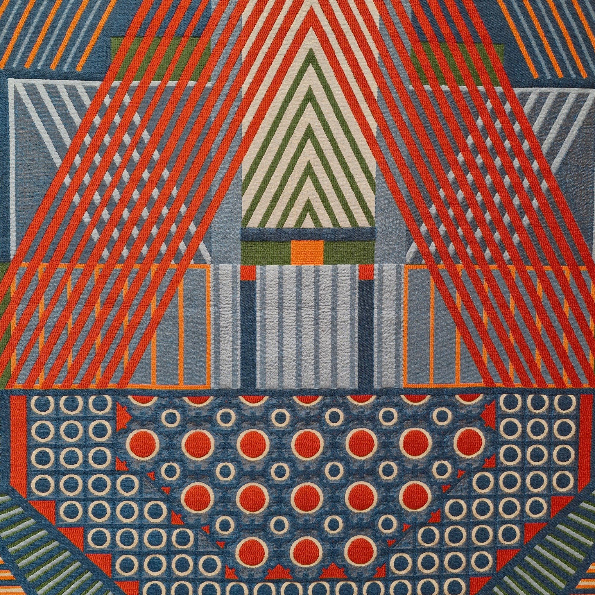 Mead Gallery, at Warwick Uni.
Current show:
Material Worlds: Contemporary Artists and Textiles

9 October -  16 December 2024
Curated by Caroline Achaintre

Images 1,2,3
Yelena Popova, Jacquard Woven Tapestries

Image 4
Tenant of Culture / Hendickje 