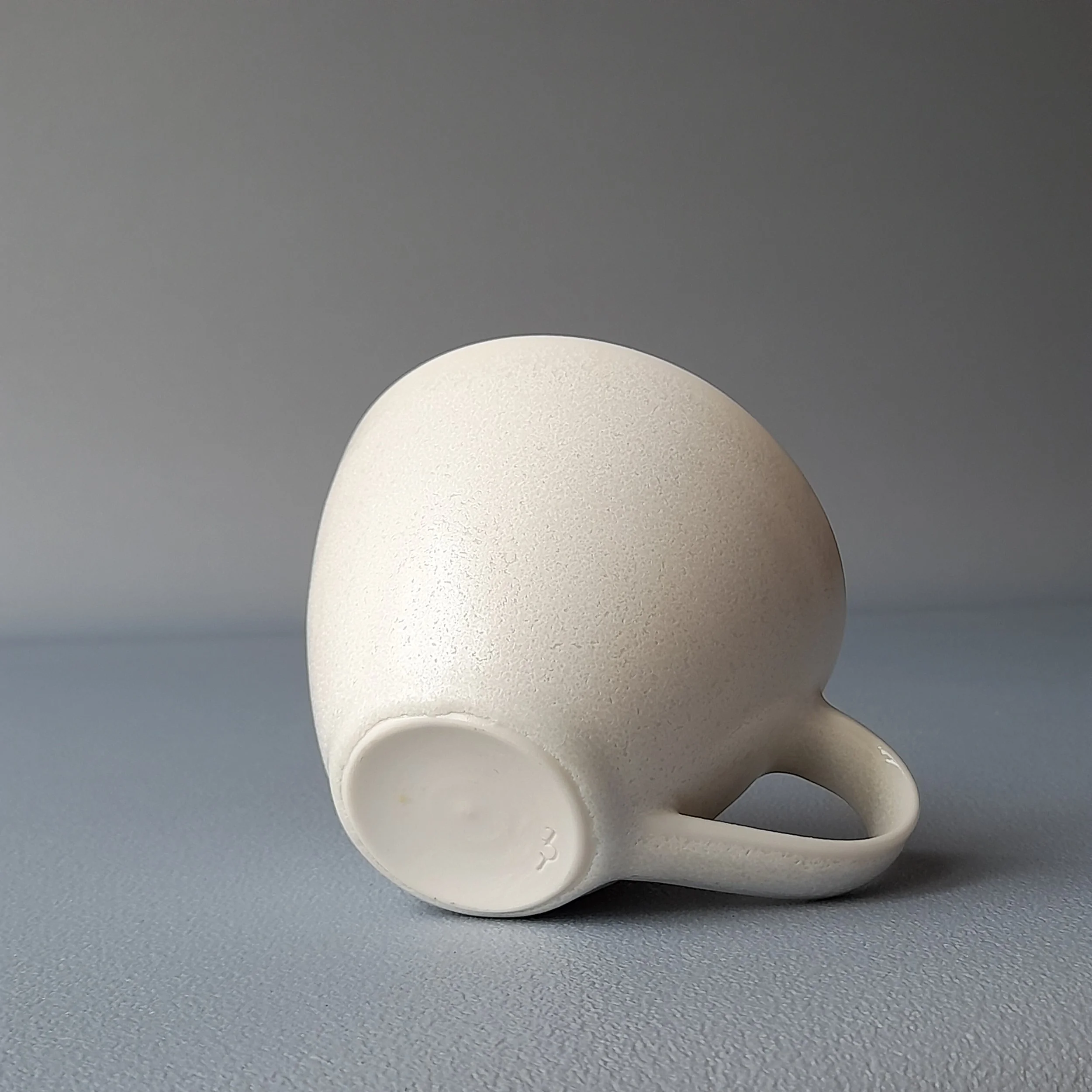 IONA CERAMICS white crystal tea cup