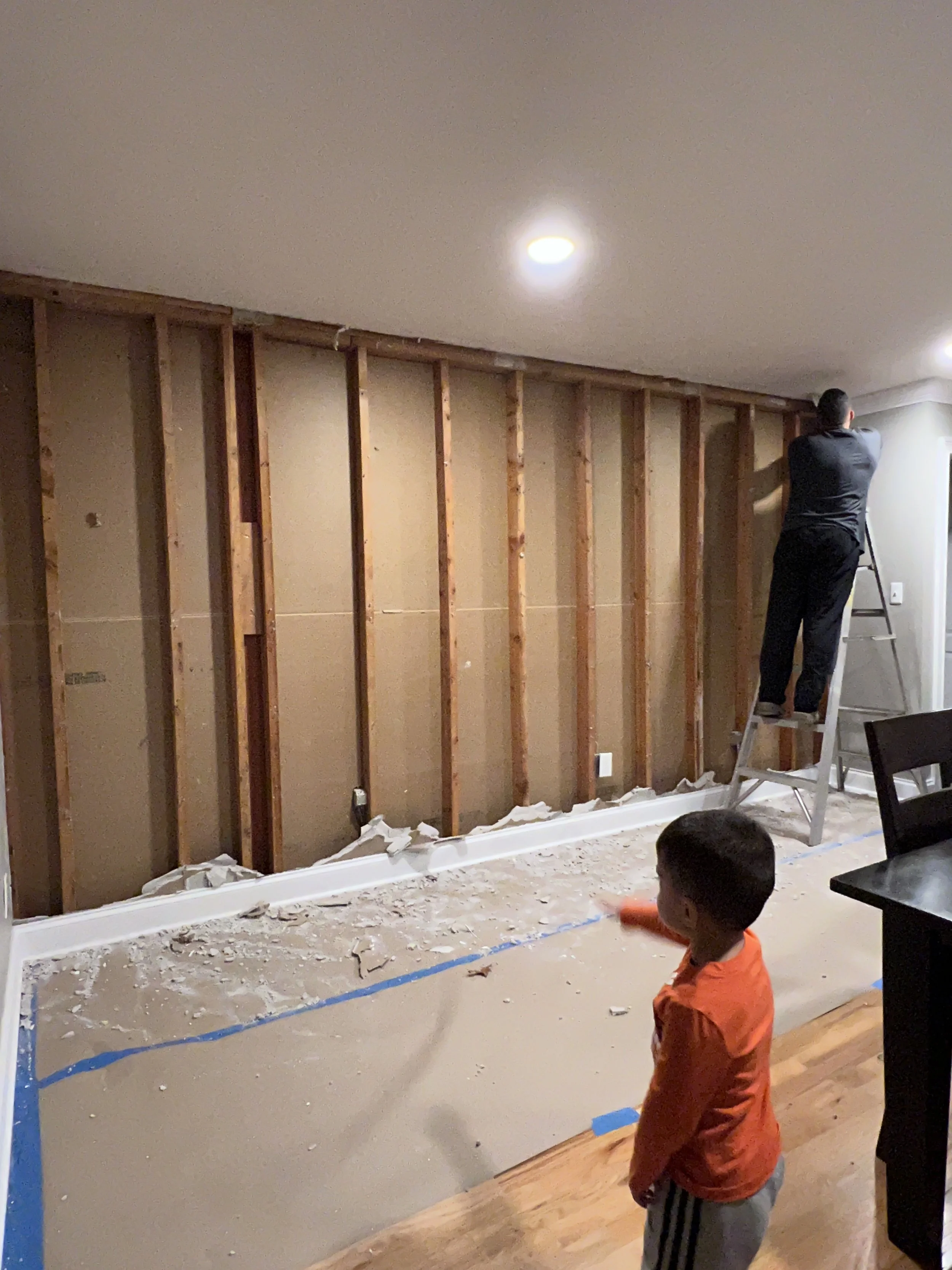 TAKING DOWN INTERIOR WALL