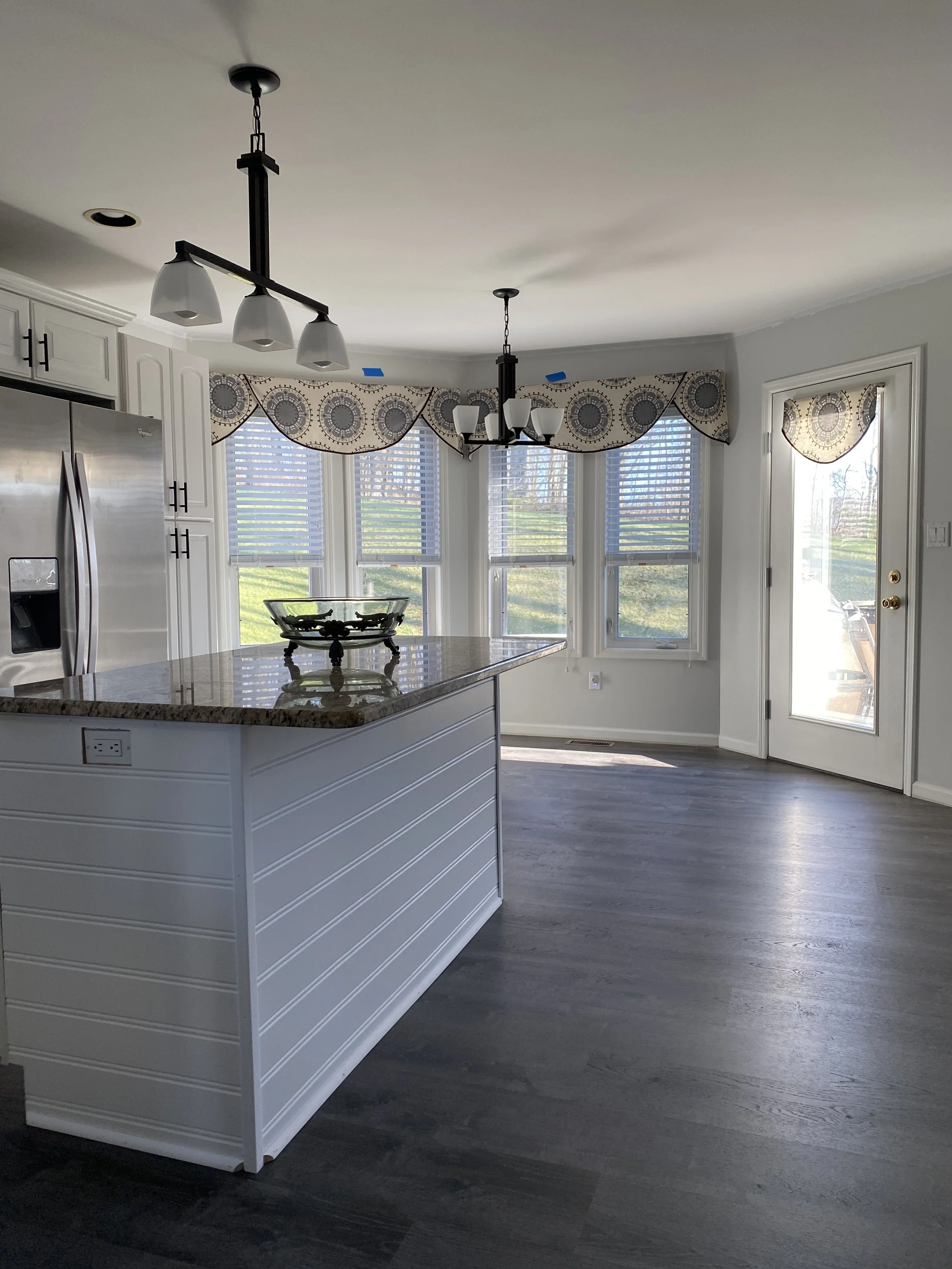 NEW FLOORING AND ISLAND REDESIGN