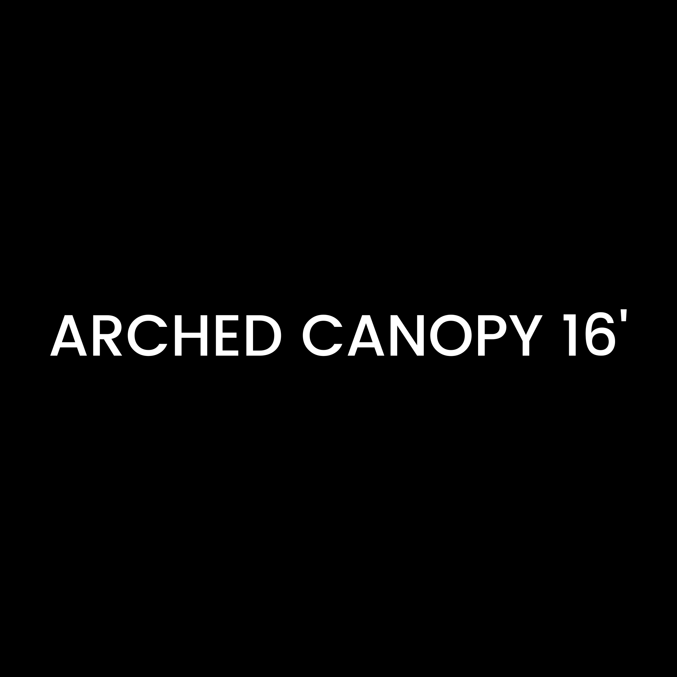 Arched Canopy (10' x 16') with Walls
