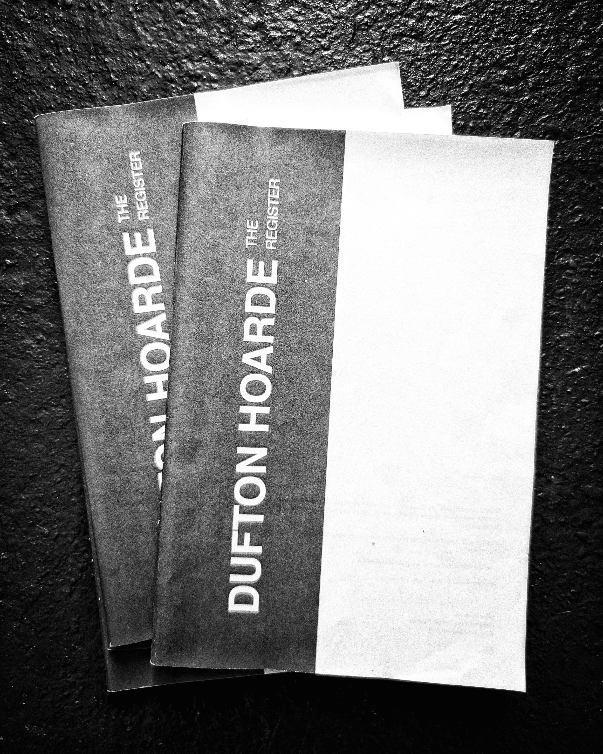 Archive catalogue from the Dufton Hoarde