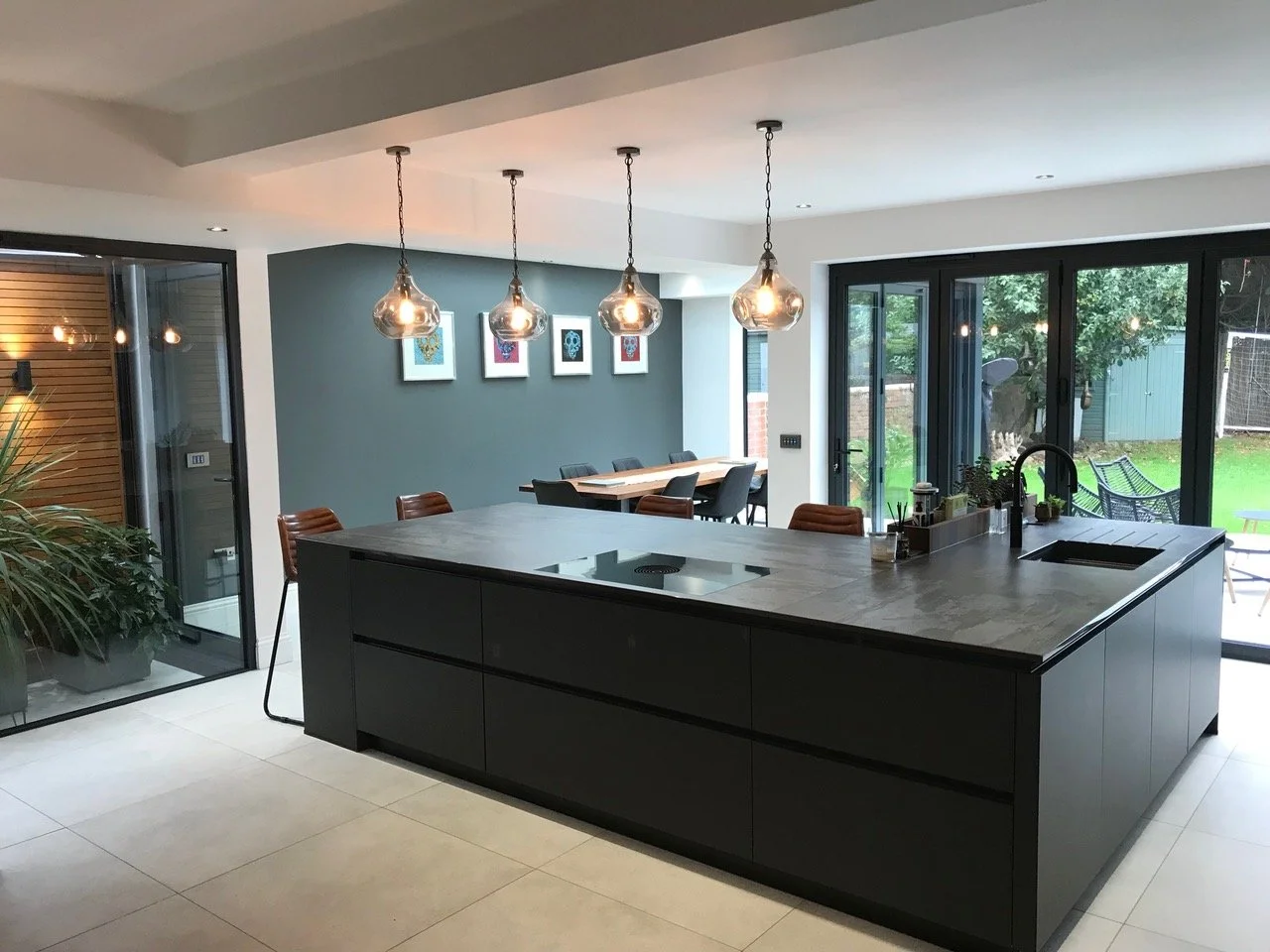 single storey extension with new kitchen in cardiff