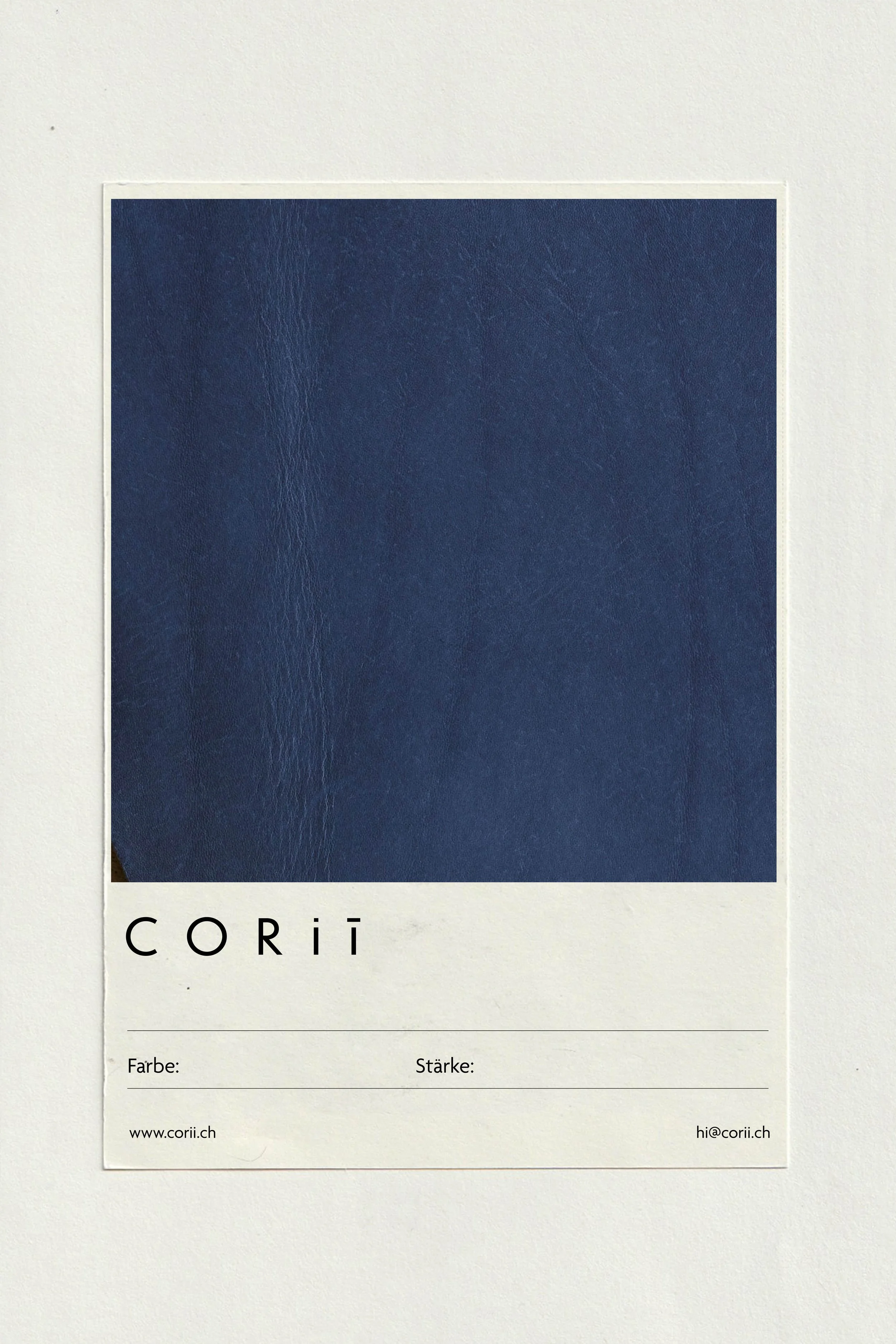 Glattes Rindsleder, dunkelblau