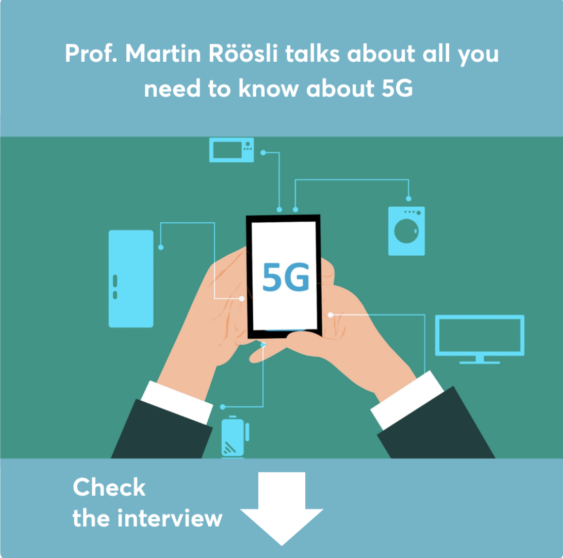 Prof. Martin Röösli speaks about 5G and ETAIN at the Swiss National Radio and Television broadcast.