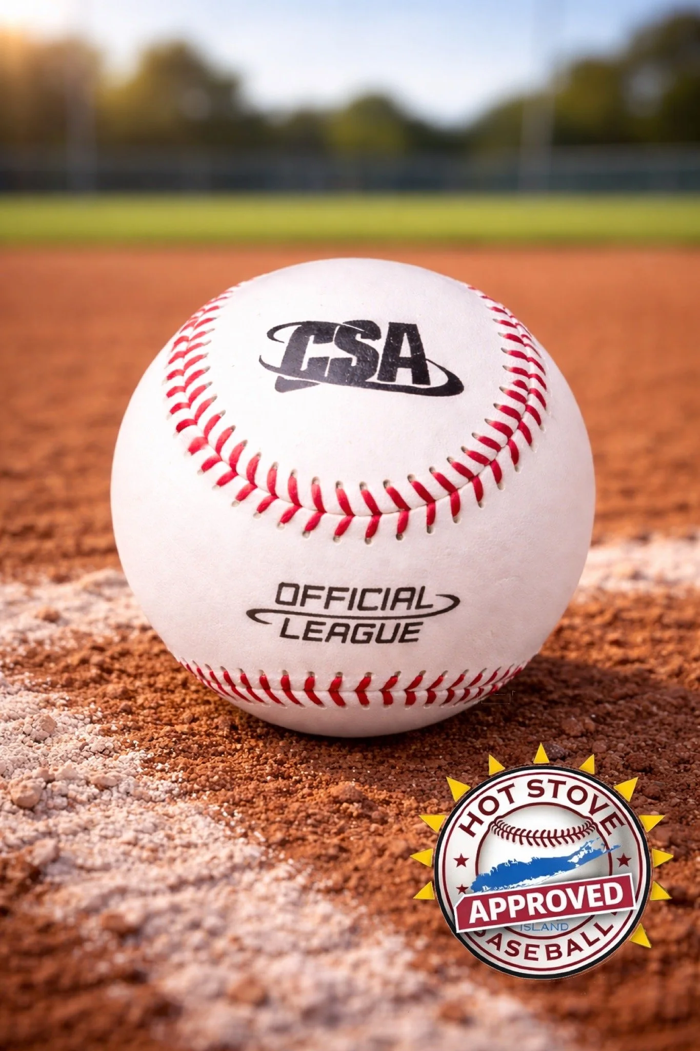 CSA Game-Grade Baseballs – Long Island Hot Stove Approved (Dozen Pack)