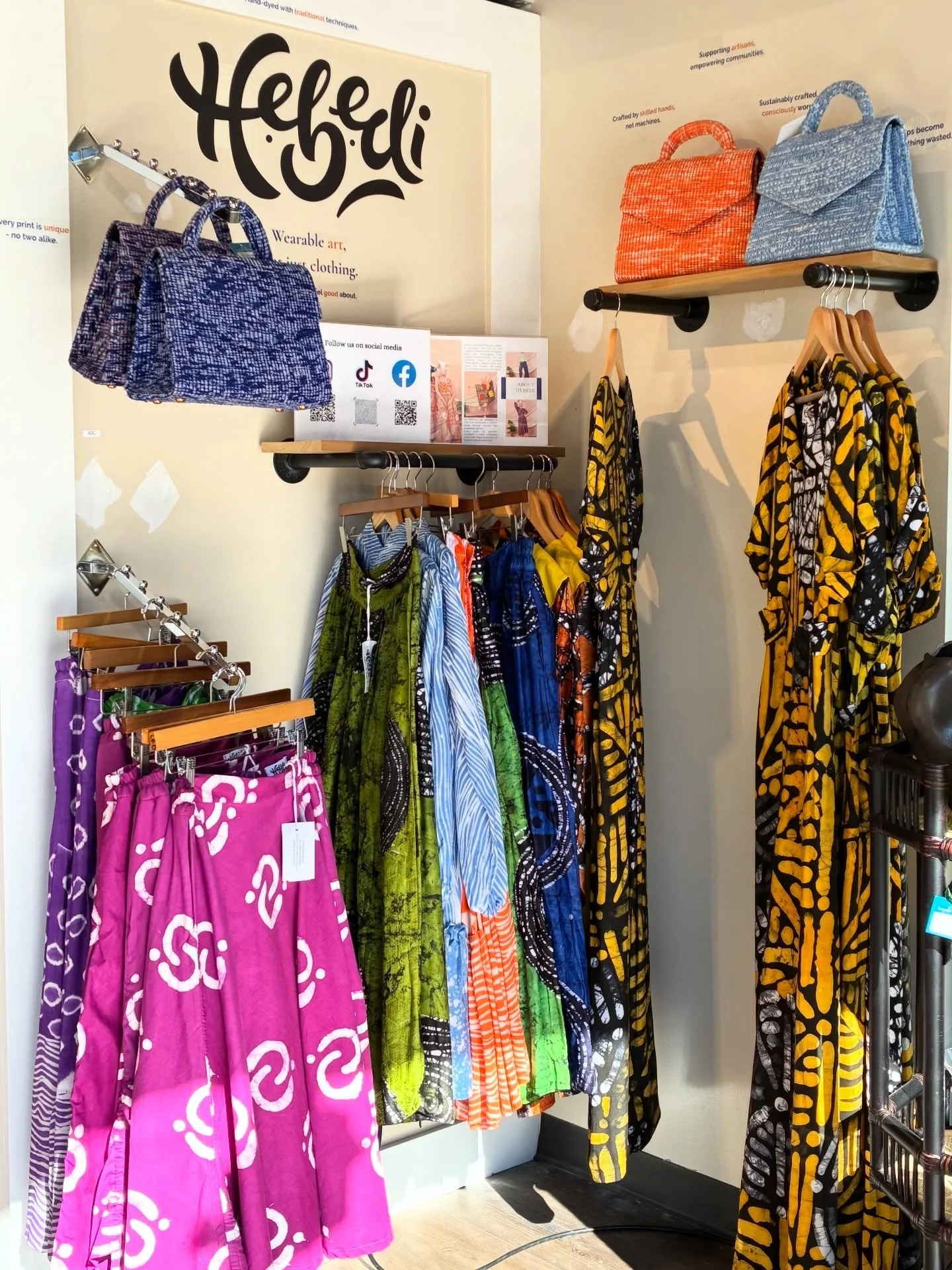 @hebedi_official originated from Keane desire to propagate the rich art and unique, traditional textile of Nigeria, while also encouraging cross, cultural communication they use traditional textile to produce contemporary designs while also taking in