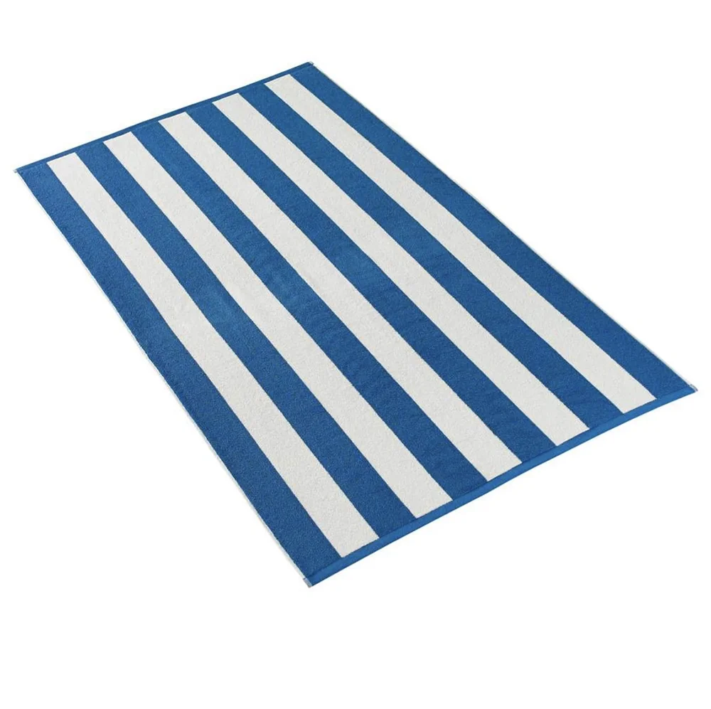 Cabana Stripe Pool Towel — hand-monogrammed outdoor from Milly Monogram