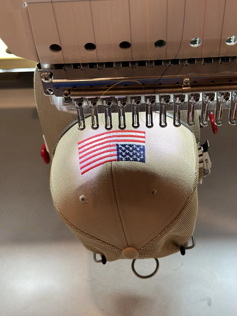 Patriotic Hat — hand-monogrammed headwear from Milly Monogram