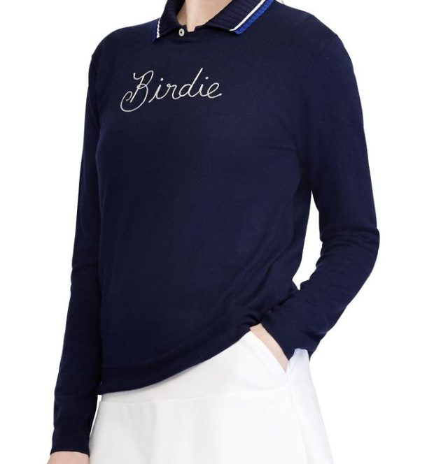 Birdie Cashmere Sweater — hand-monogrammed womens from Milly Monogram