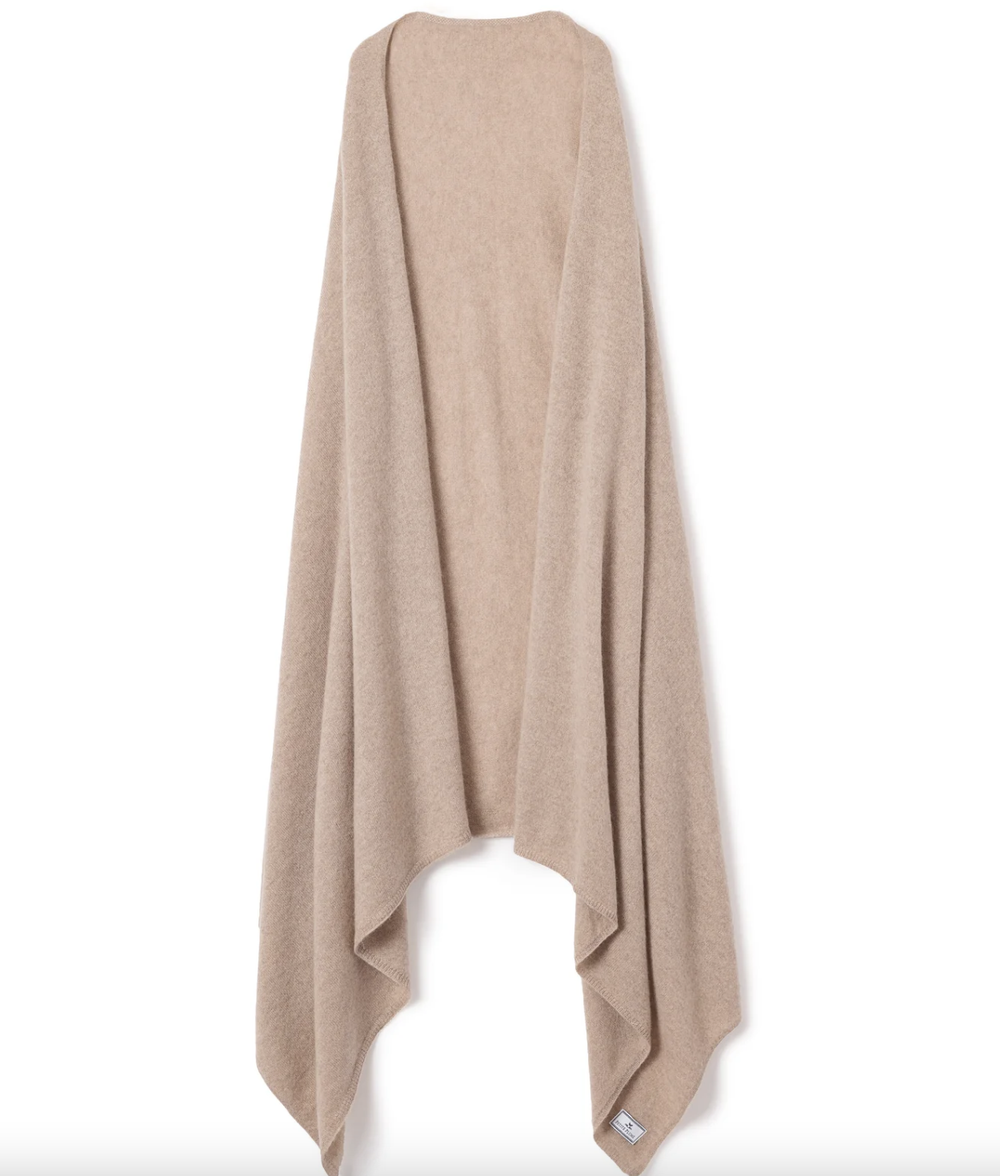 Petite Plume Cashmere Wrap — hand-monogrammed baby from Milly Monogram