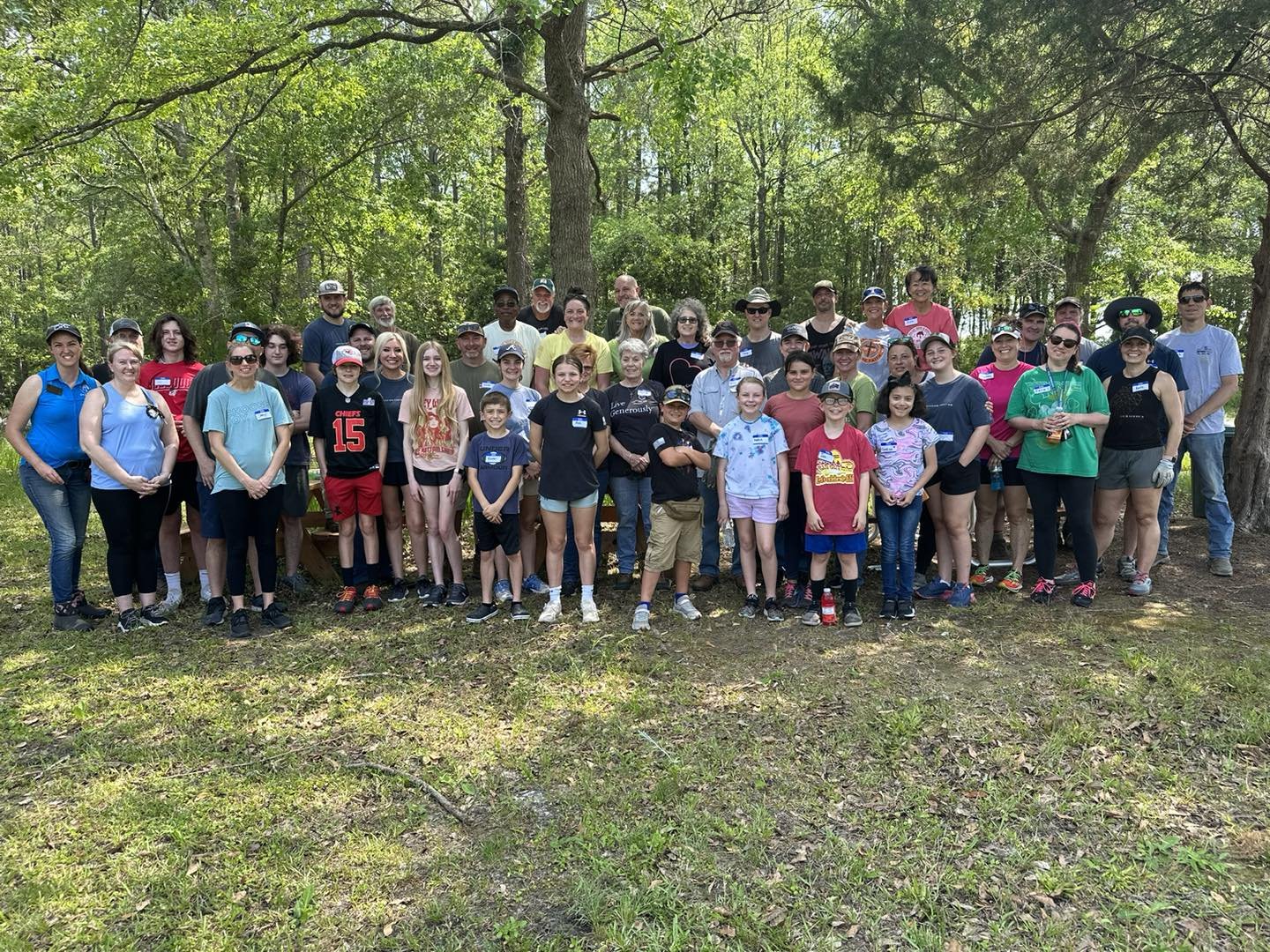 We want to say a HUGE thank you to all of the amazing people from Compassion Christian who came out to help at our work day today. A total of 46 people got amazing things done on our property in preparation for horses which are coming very soon!! The