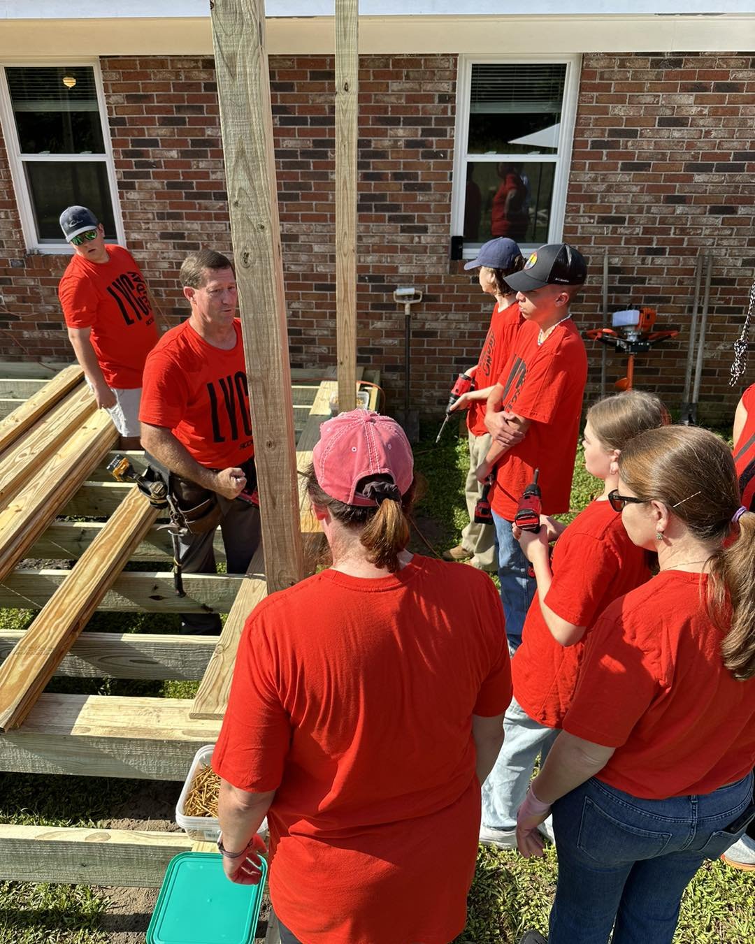 The awesome crew at RCOG sent out some hard workers today to work on our new deck! We can&rsquo;t wait to use this to gather and fellowship together here on property! With Rincon Church of God🙌
