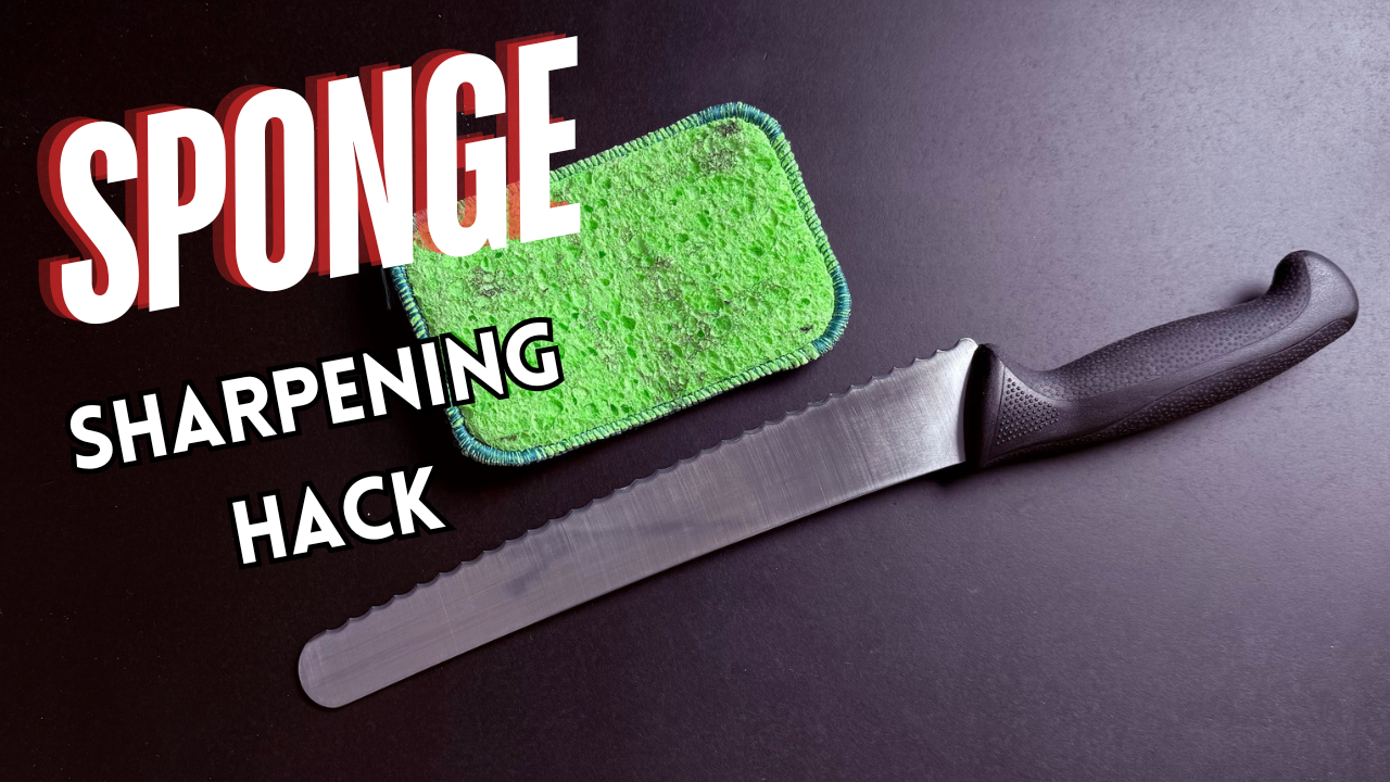 How to Sharpen a Serrated Bread Knife: The 5-Minute Sponge Method