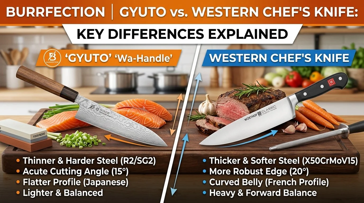 Gyuto vs. Western Chef's Knife: Key Differences Explained