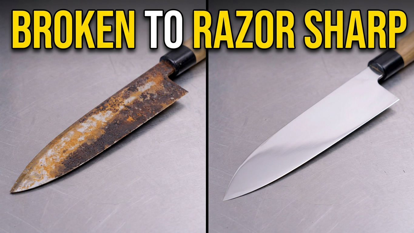 The Complete Japanese Knife Restoration Blueprint: From Brick-Dull to Utility-Razor Apex