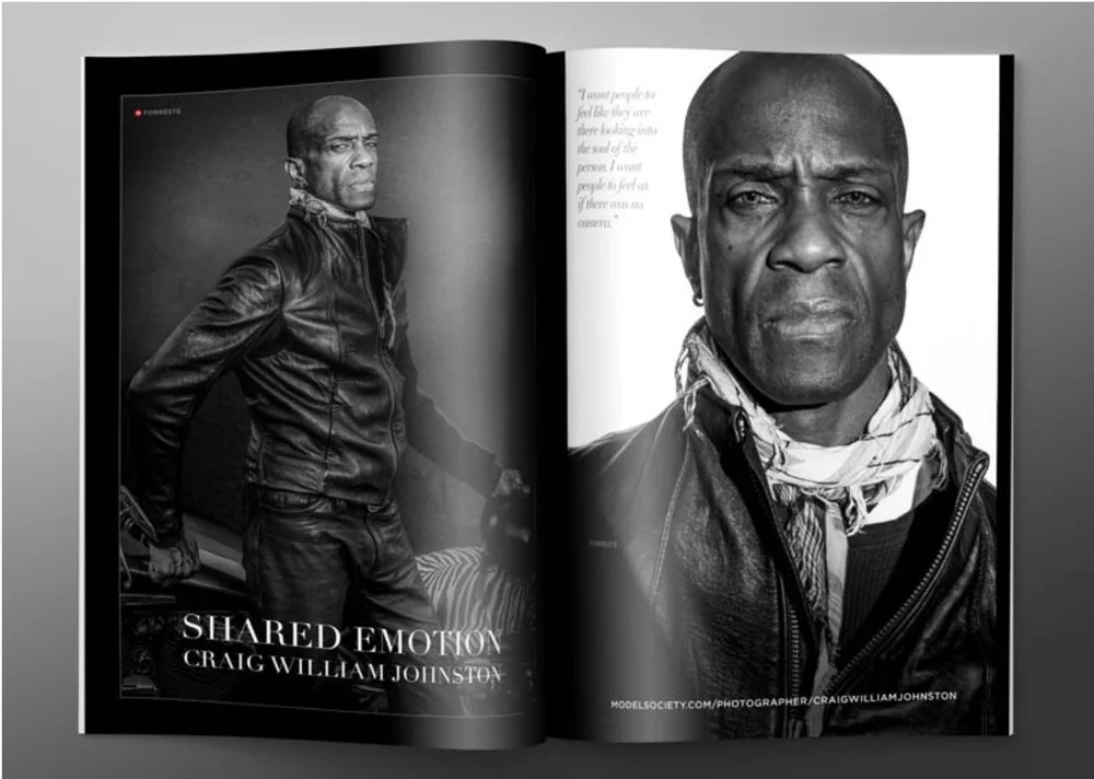 Featured in Model Society Magazine ‚Äî SHARED EMOTION editorial by Craig William Johnston