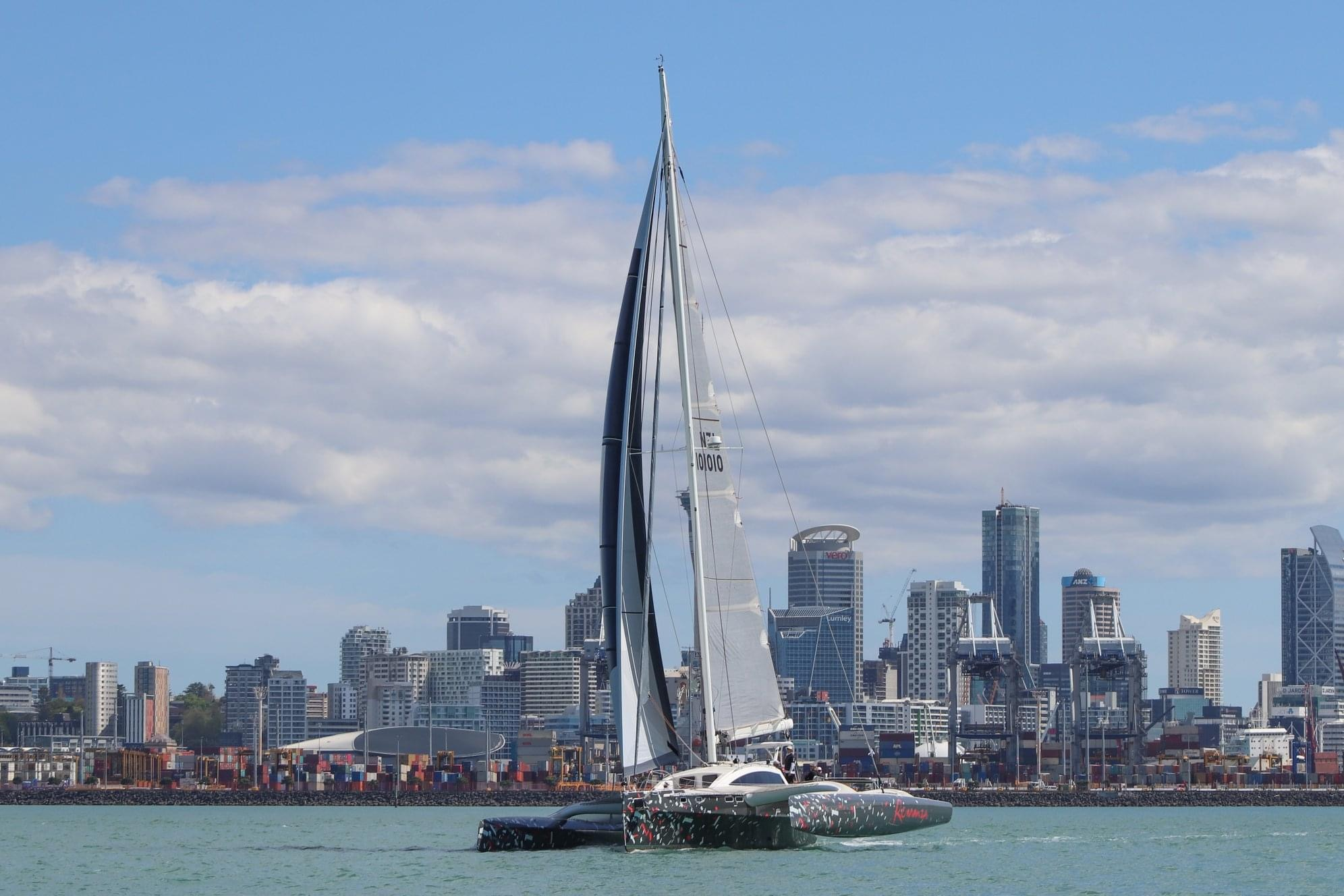 FOR SALE / ROMANZA: RAPIDO 60 Trimaran Hull #2, Triac Composities, Morelli & Melvin Yacht Design, Performance Multihull, Fast Multihull, High Performance Trimaran