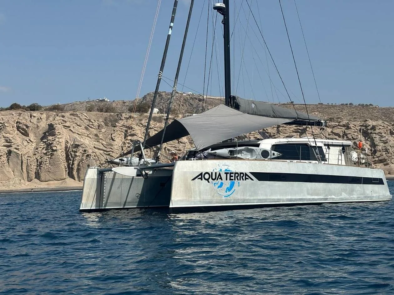 FOR SALE / AQUA TERRA I: Explocat 52, Aqua Terra I, Explocat 52², Garcia Yachts, Pierre Delion Naval Architect, Expedition Catamaran, Aluminium Cat
