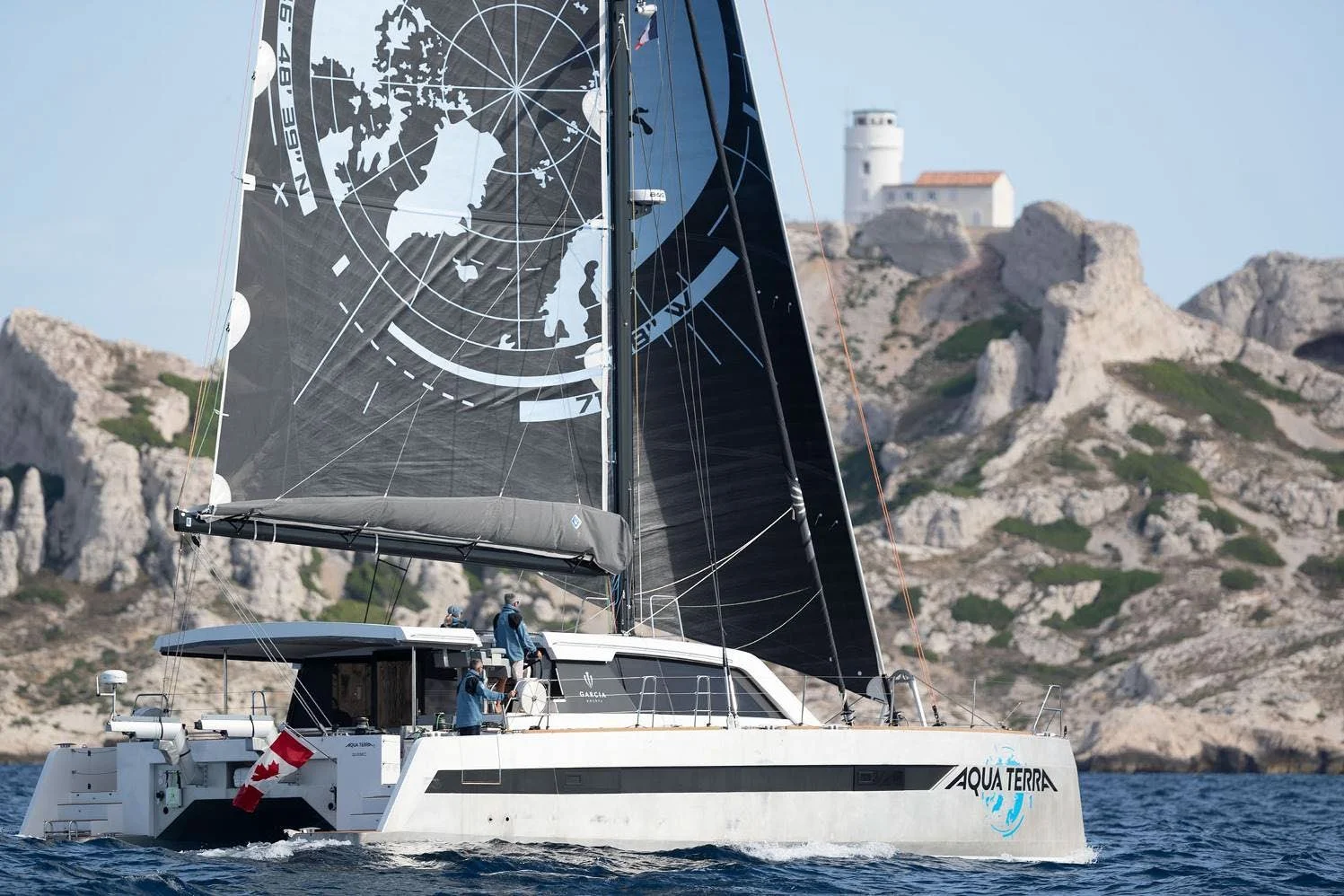 FOR SALE / AQUA TERRA I: Explocat 52, Aqua Terra I, Explocat 52², Garcia Yachts, Pierre Delion Naval Architect, Expedition Catamaran, Aluminium Cat